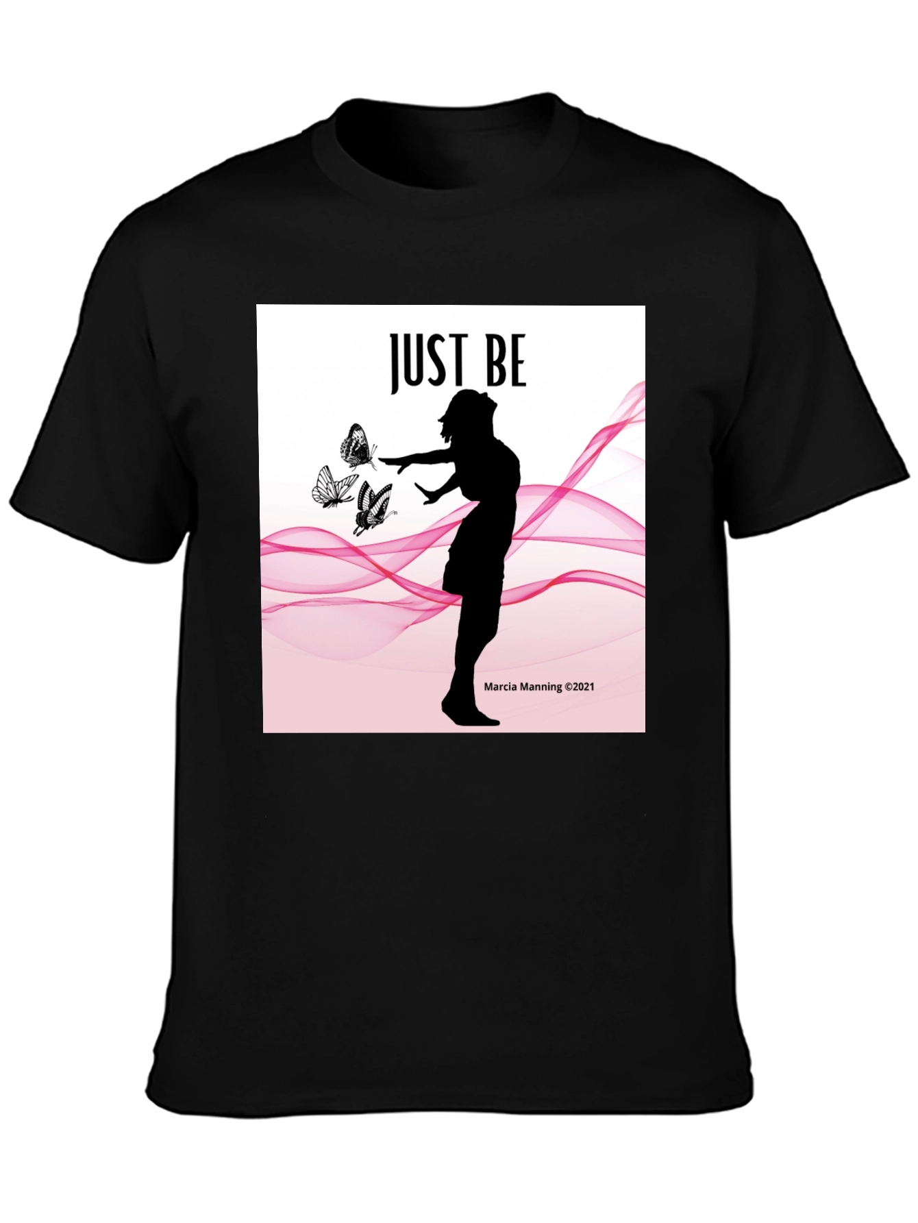 Black Just Be Women's Silhouette T-Shirt  view 3
