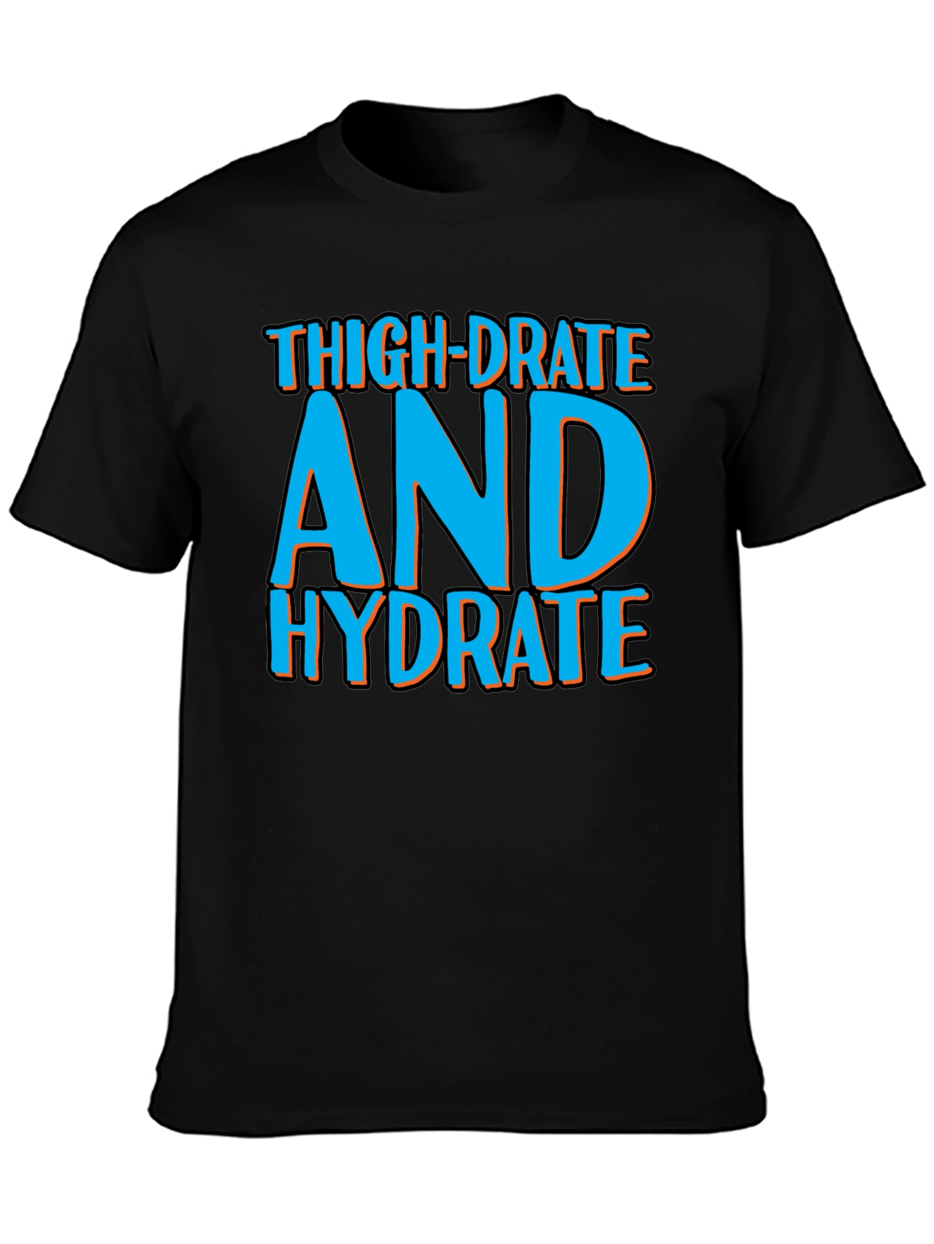 Black Thigh-Drated Hydrate Tee view 3