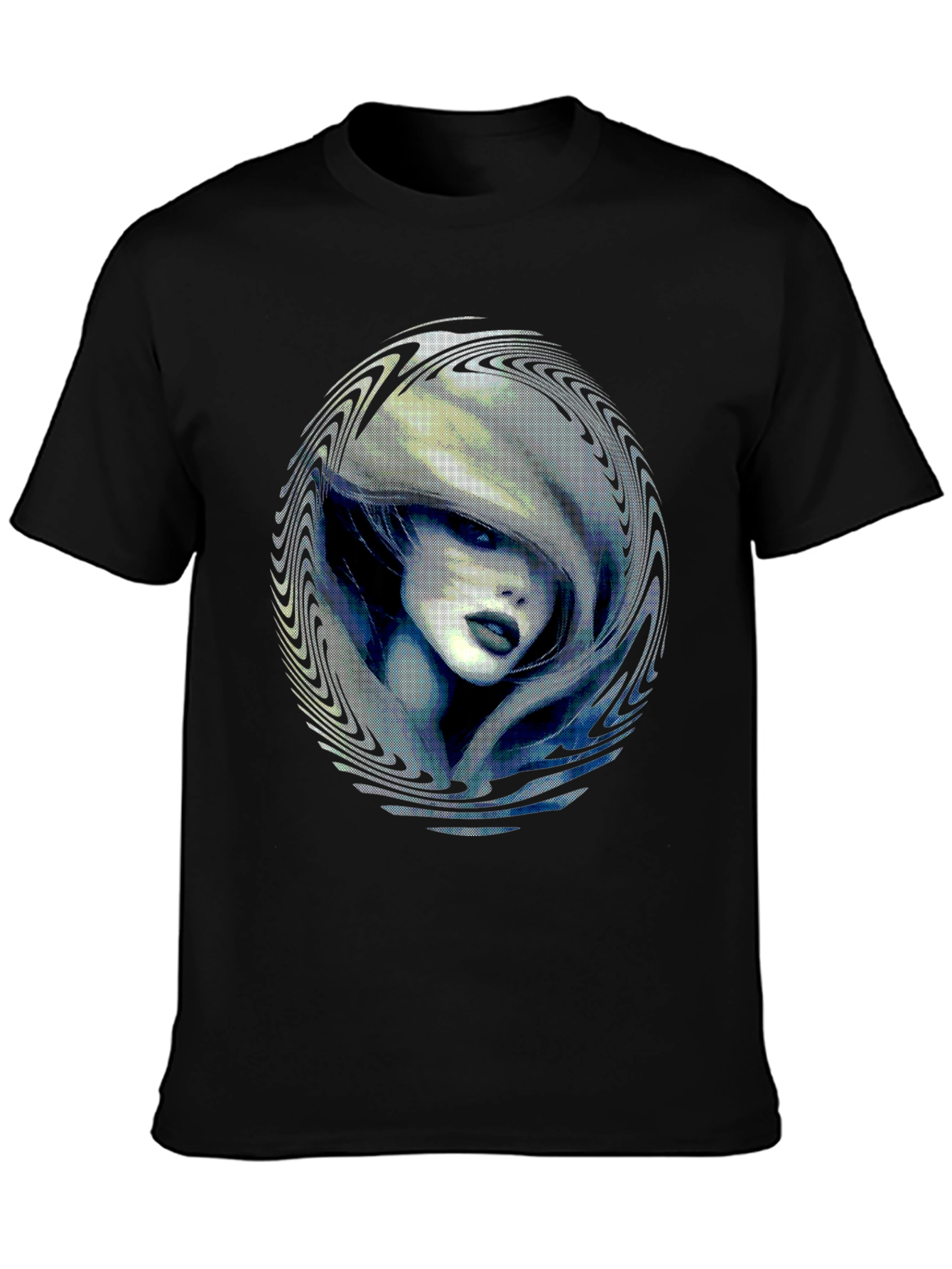 Black Mystic Woman Graphic Print Black T-Shirt view 3