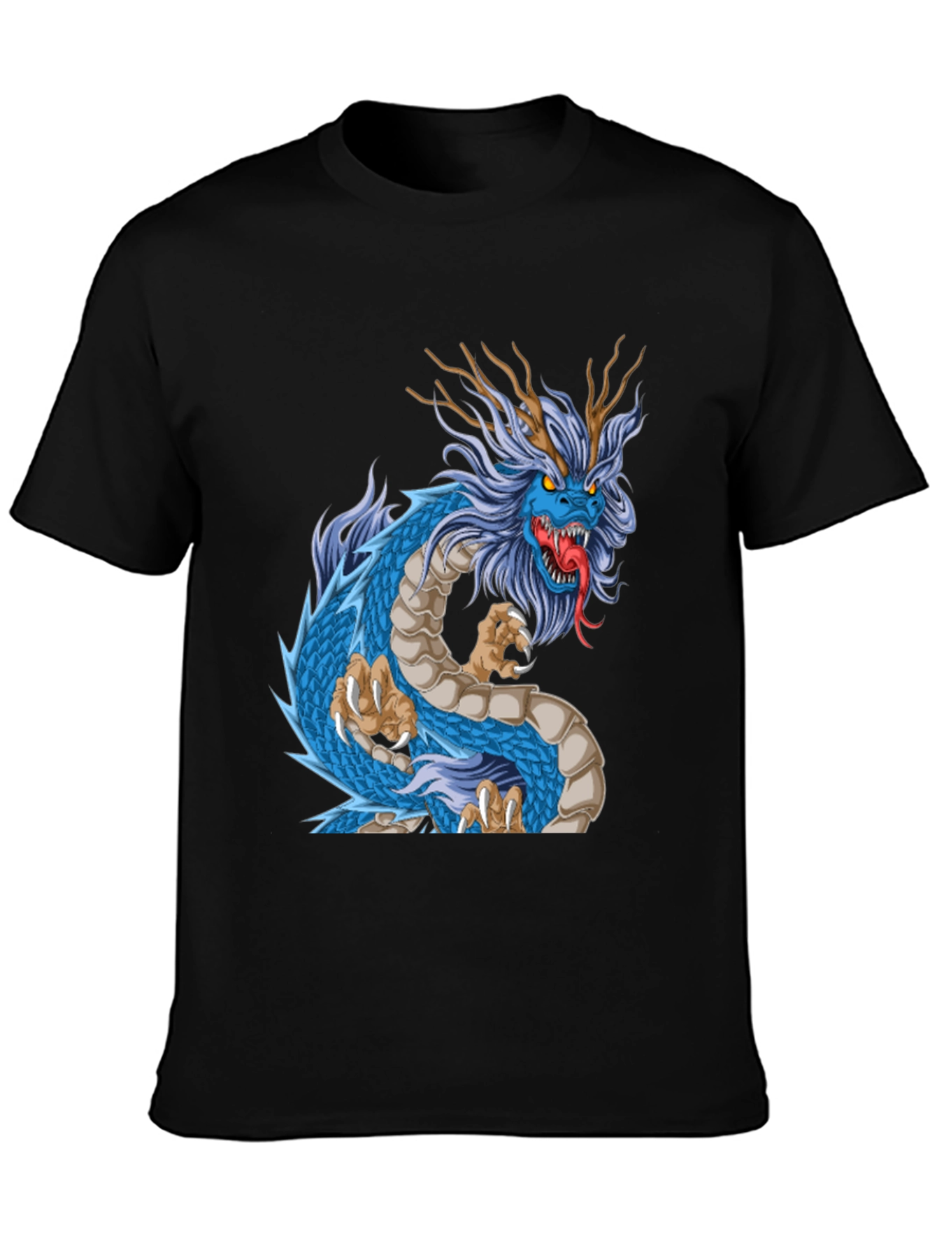 Black Dragon Graphic T-Shirt - Bold Style view 3