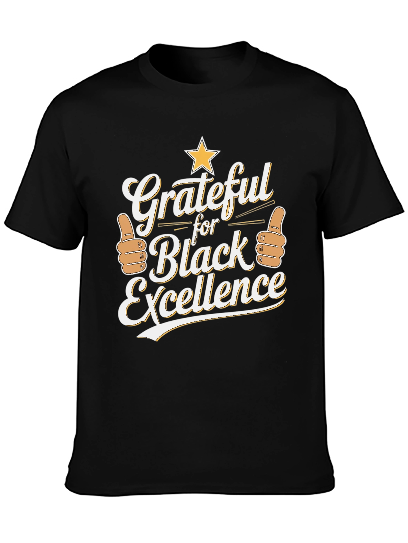 Black Grateful for Black Excellence Graphic Tee view 3