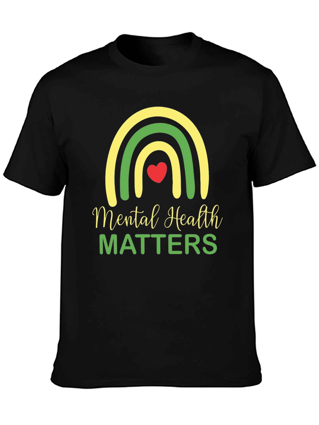 Black Mental Health Matters Graphic T-Shirt view 3