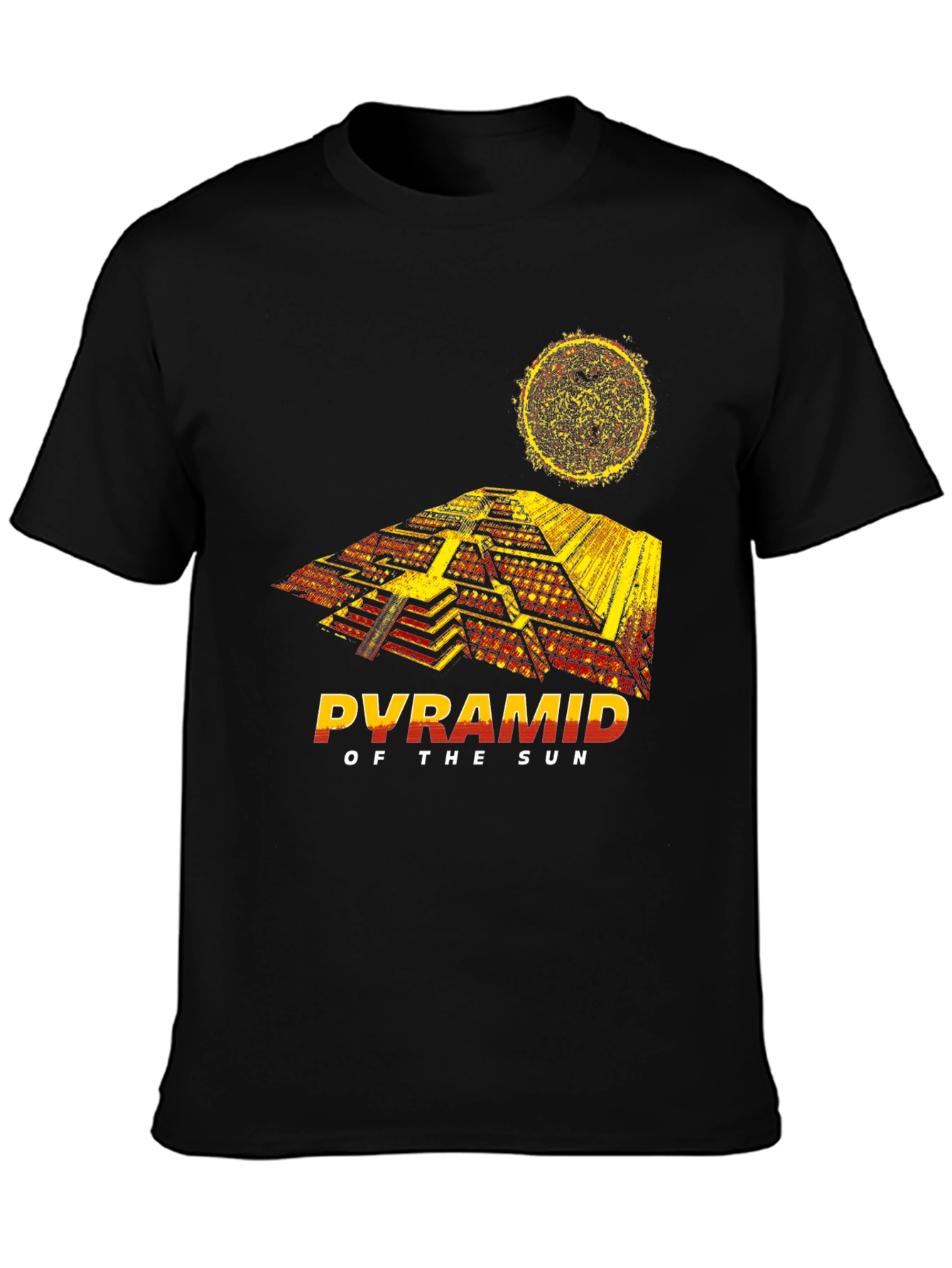 Black Pyramid of The Sun Graphic T-Shirt view 3