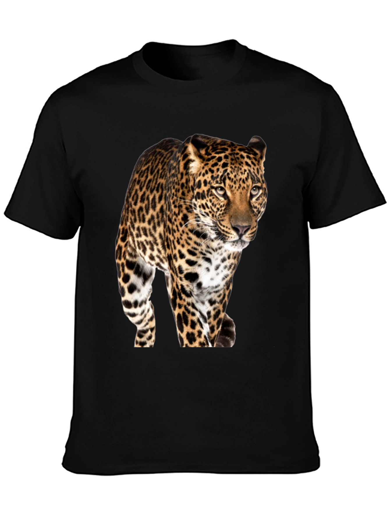 Black Jaguar Graphic Print Black T-Shirt view 3