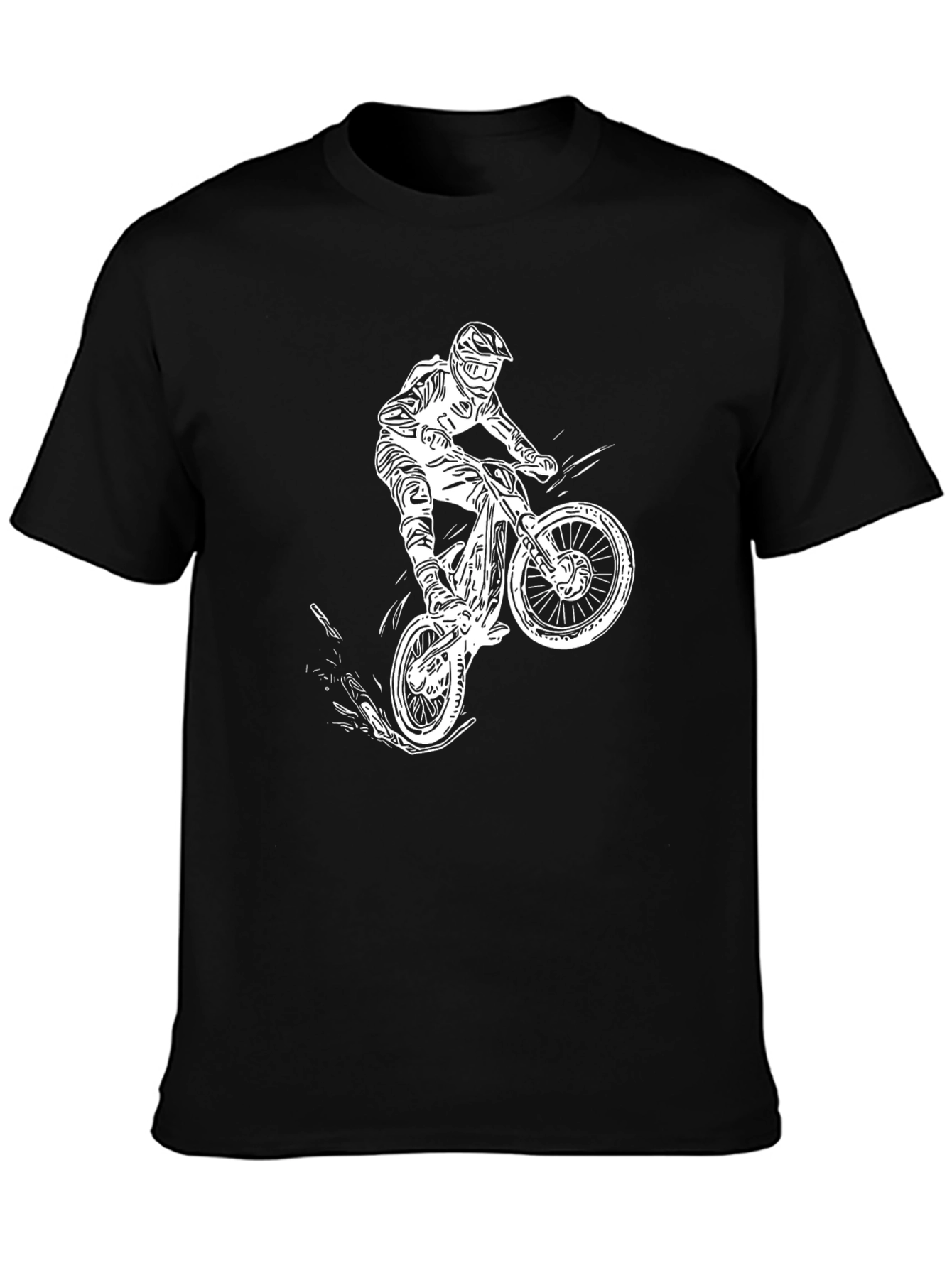 Black Black Bike Stunt T-Shirt view 3