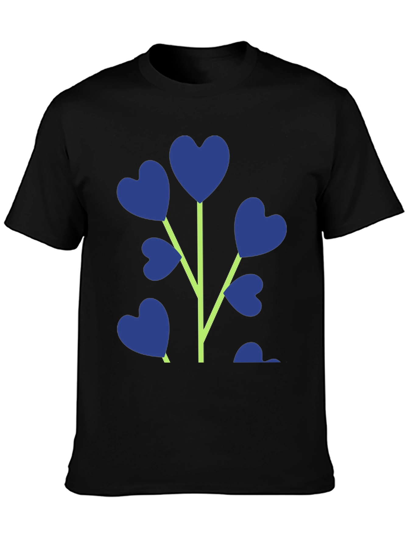 Black Heart Plant Graphic T-Shirt - Stylish Men's Tee view 3