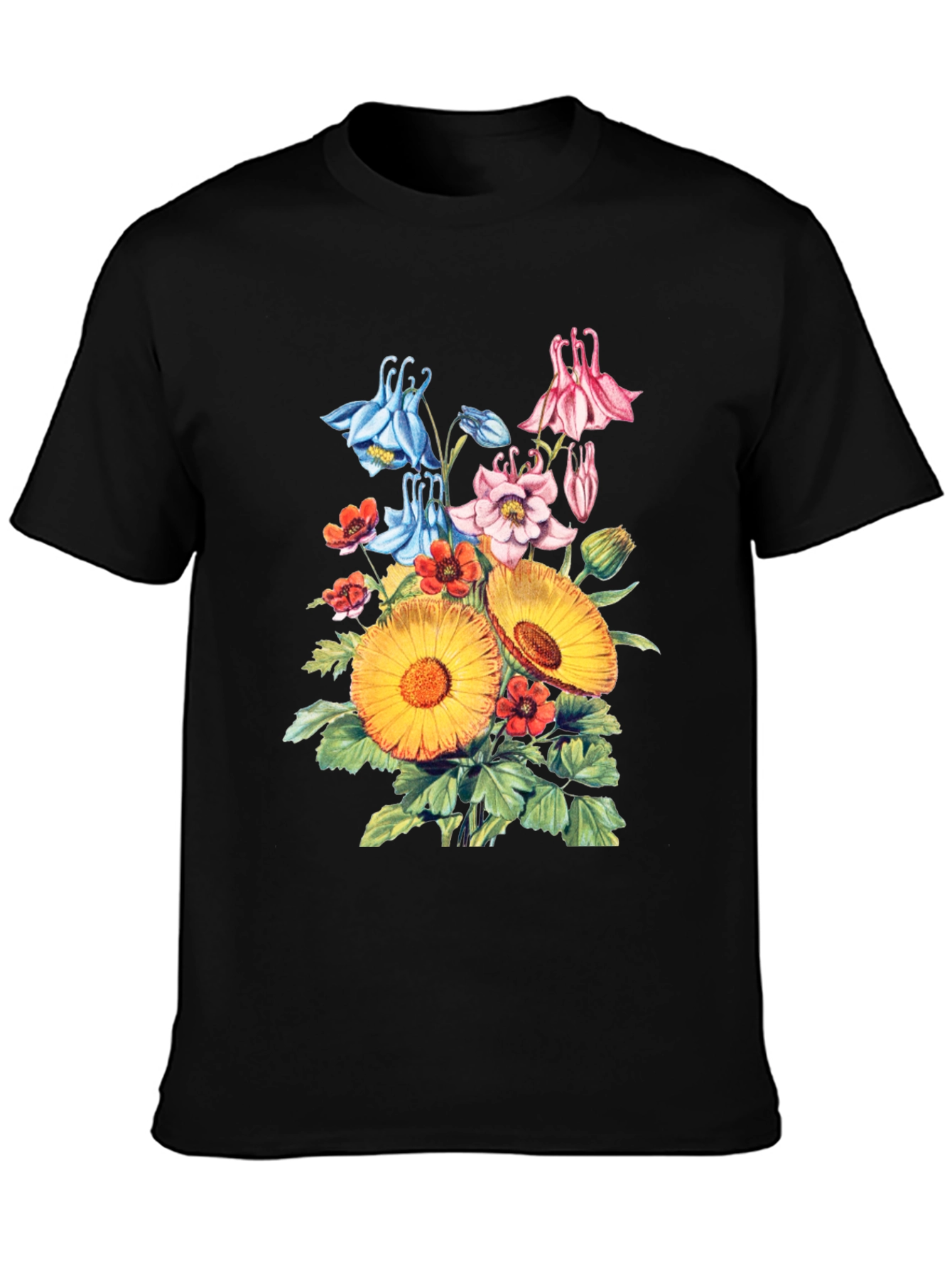 Floral Bouquet T-Shirt - Vintage Botanical Print - 3