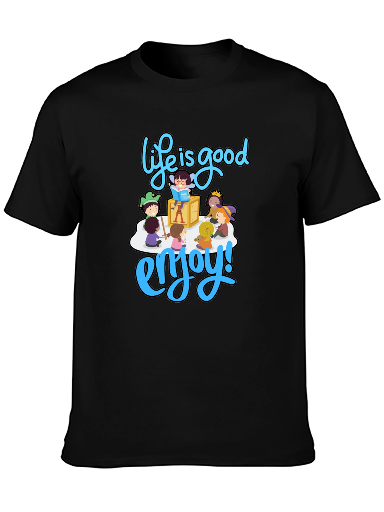 Black Life is Good T-Shirt - Enjoy Graphic Print view 3