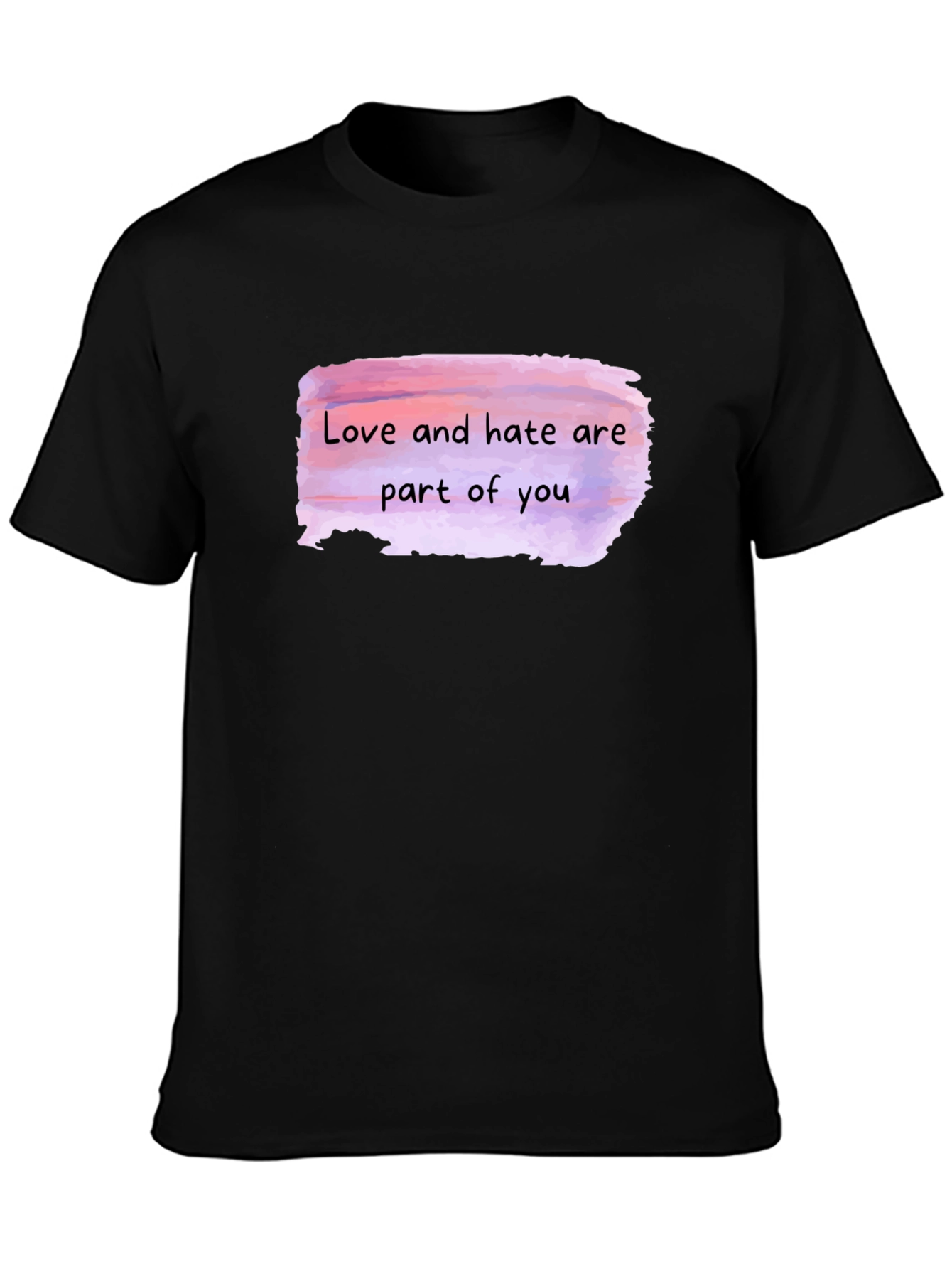 Black Love and Hate Tee - Express Yourself view 3