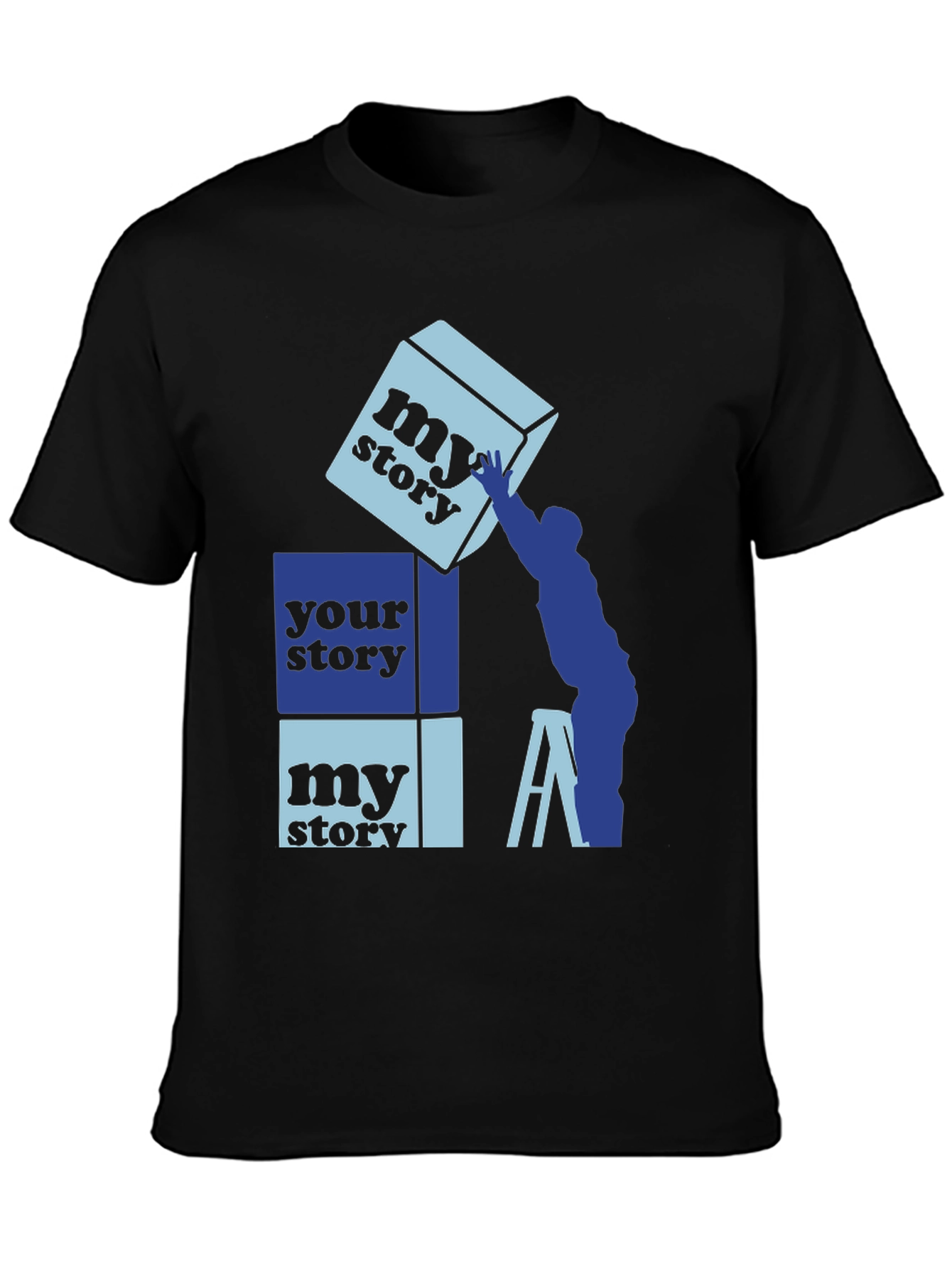Black My Story Your Story Graphic Tee view 3