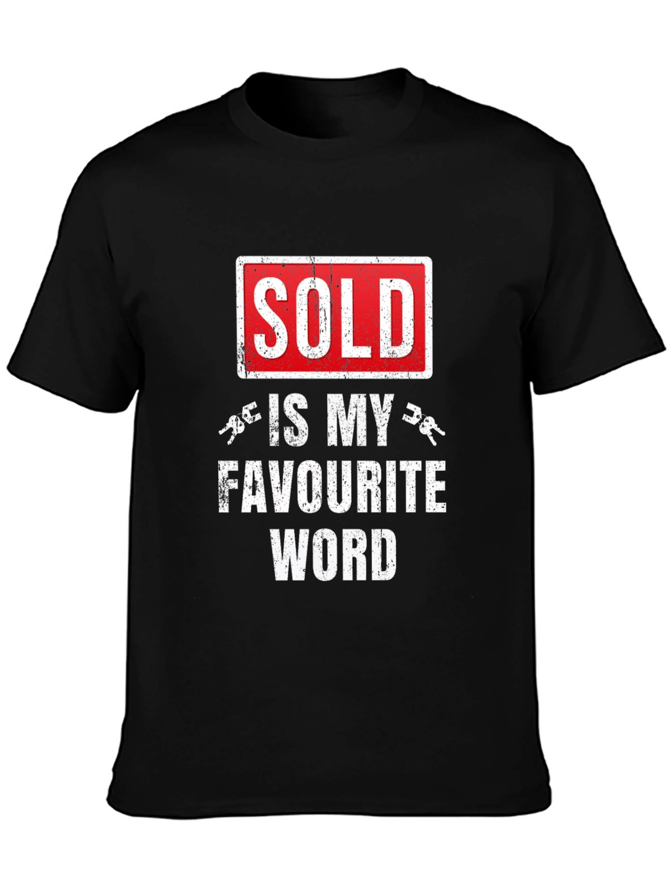 Black Sold Is My Favorite Word T-Shirt view 3
