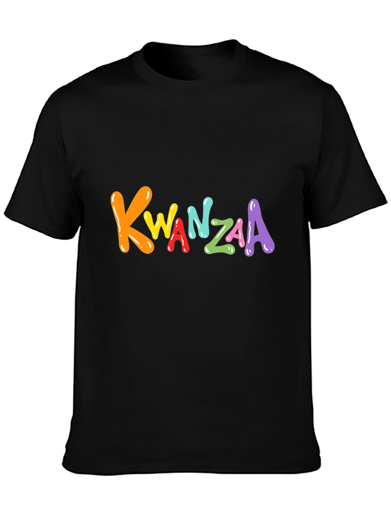 Kwanzaa Graphic Tee - Black Holiday T-Shirt - 3
