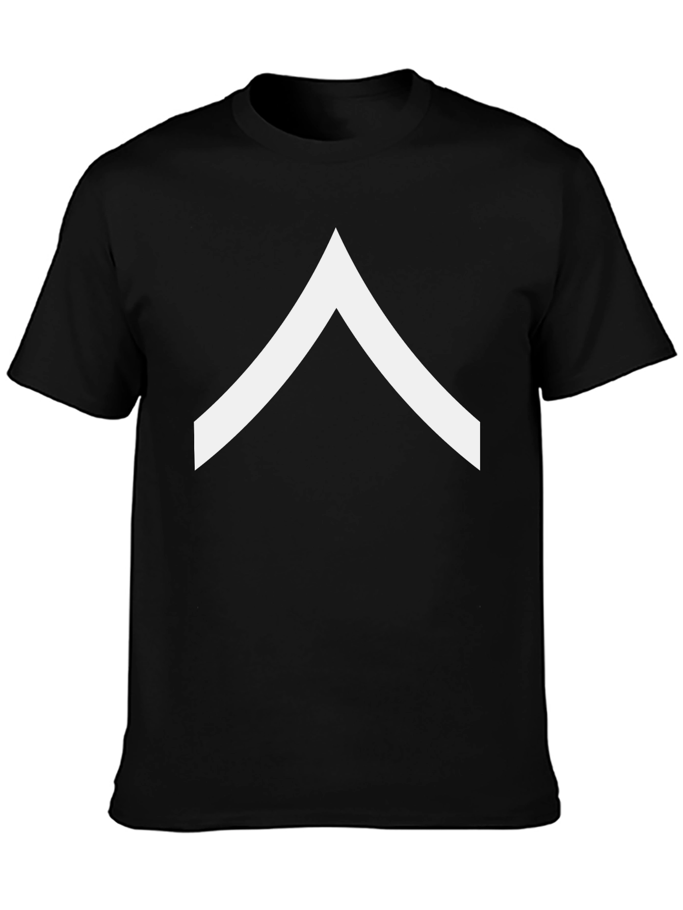 Black Chevron Tee - Modern Minimalist Design - Casual Comfort view 3