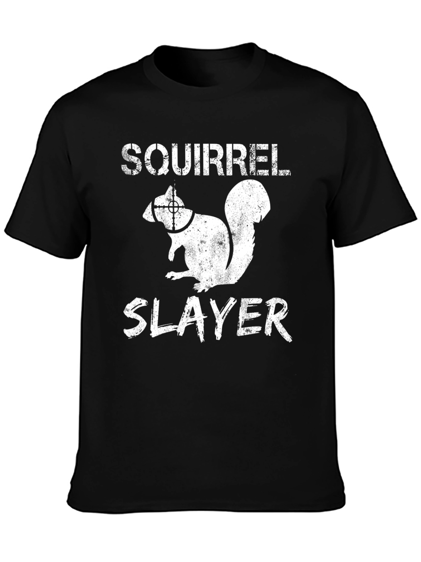 Black Squirrel Slayer Graphic Tee - Hunting Humor view 3