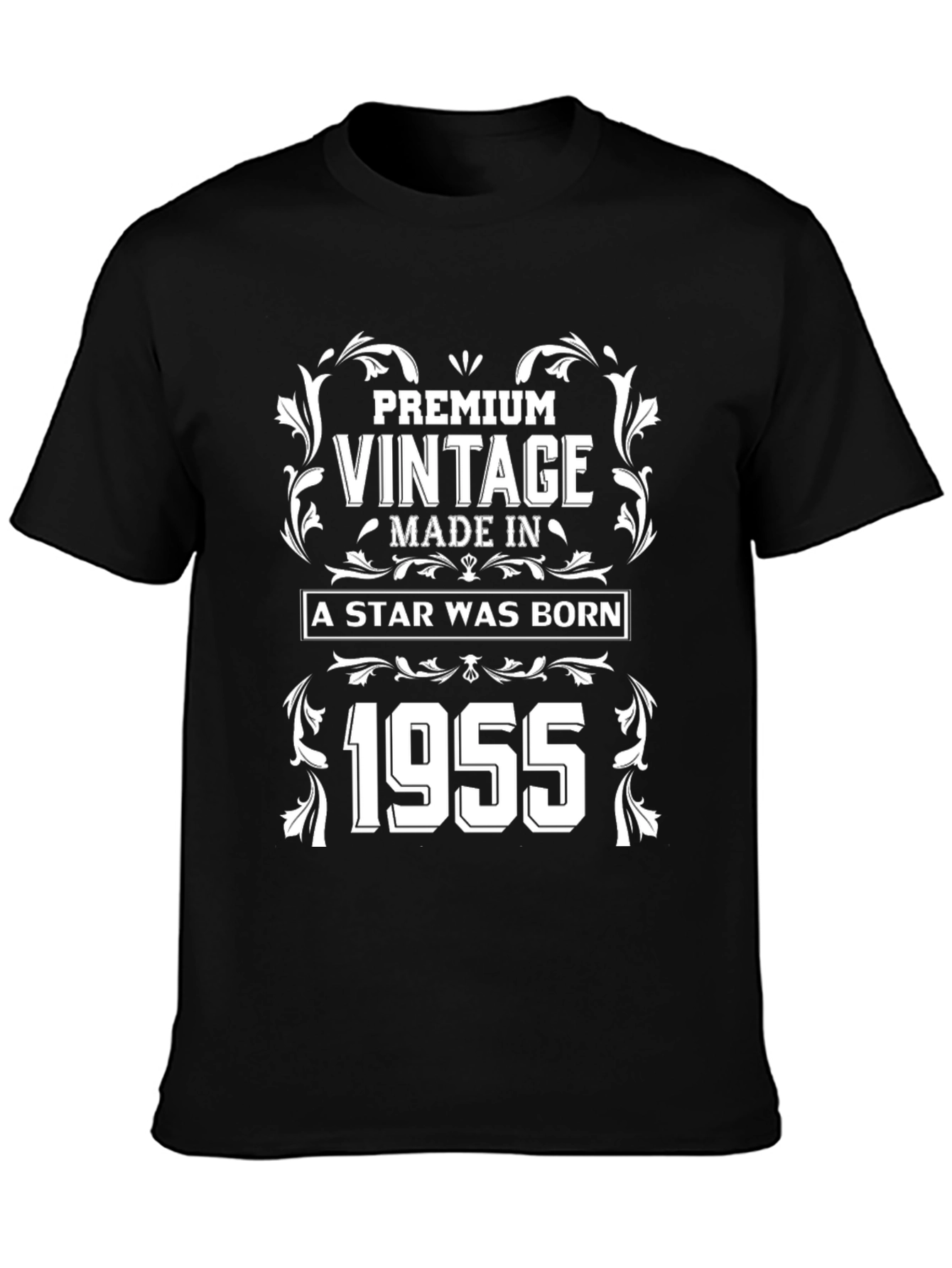Black Premium Vintage 1955 Graphic Tee view 3