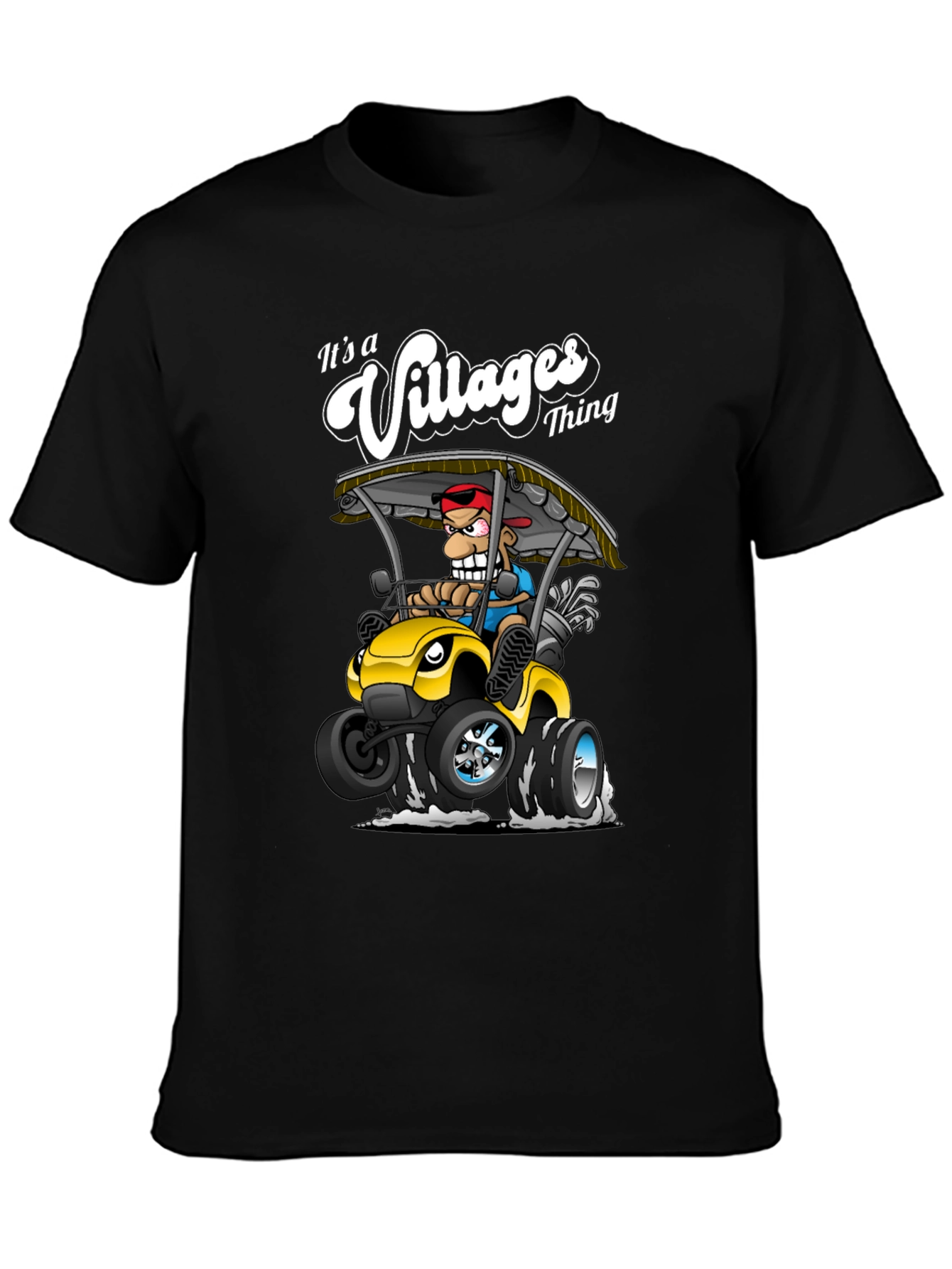Black It's a Villages Thing T-Shirt view 3