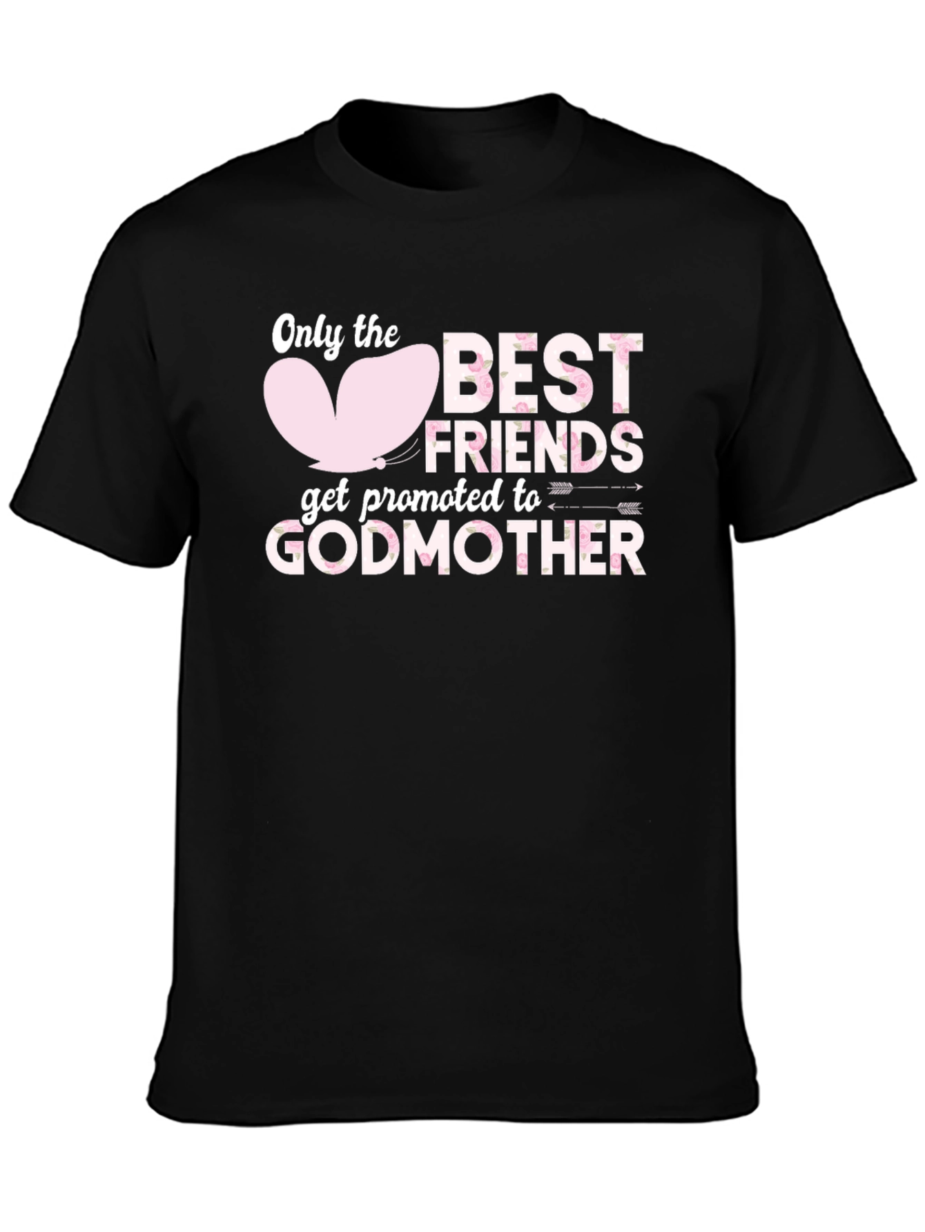Black Best Friends Godmother Black Graphic Tee view 3
