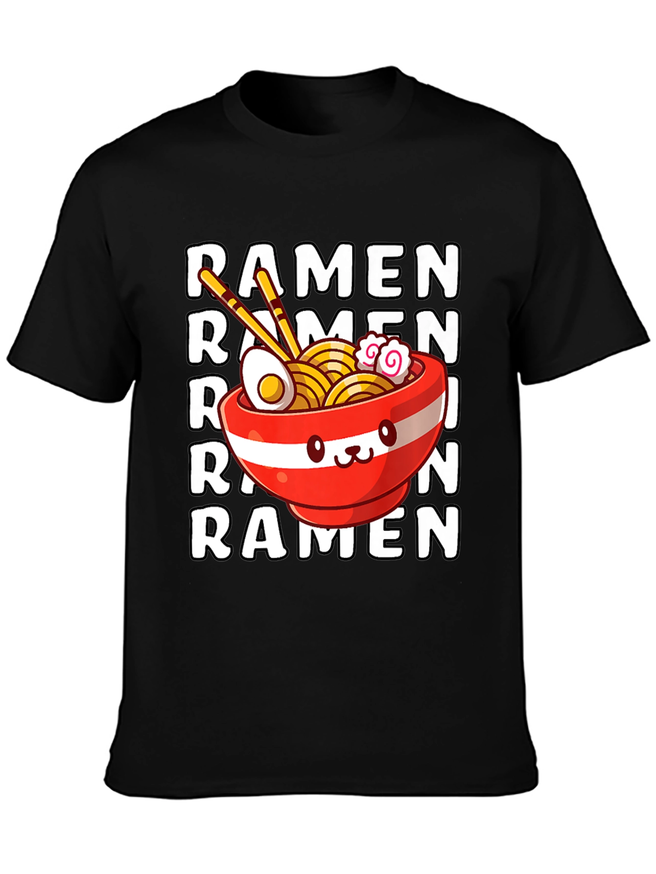 Black Ramen Lover Graphic T-Shirt view 3