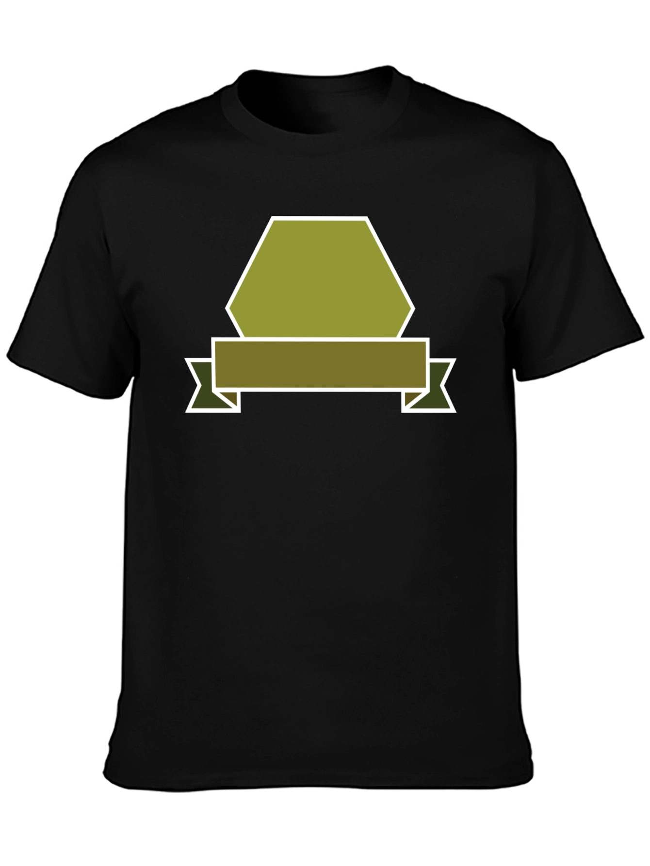 Black Olive Badge Graphic Tee - Modern Casual Style view 3