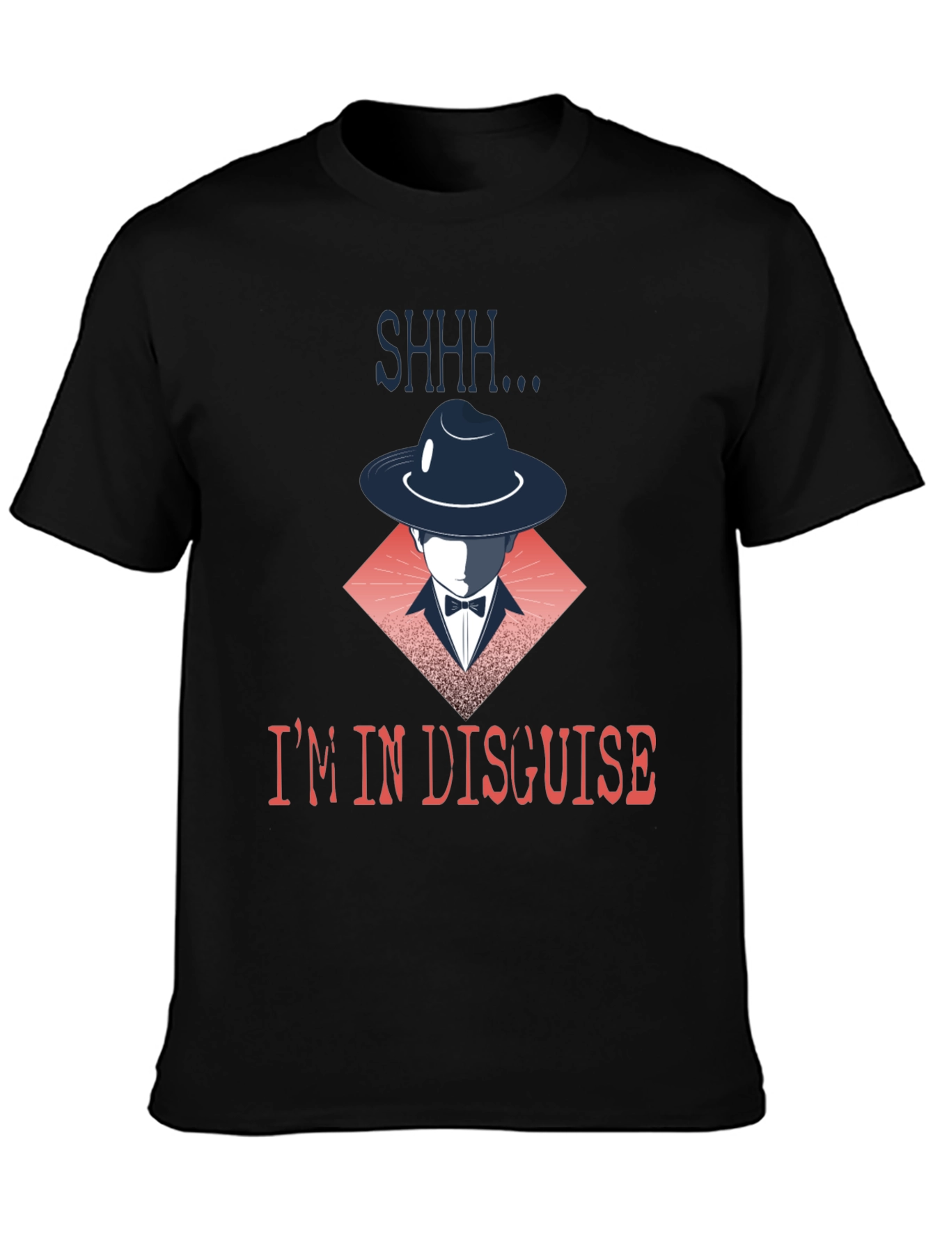 Black I'm in Disguise Graphic T-Shirt view 3