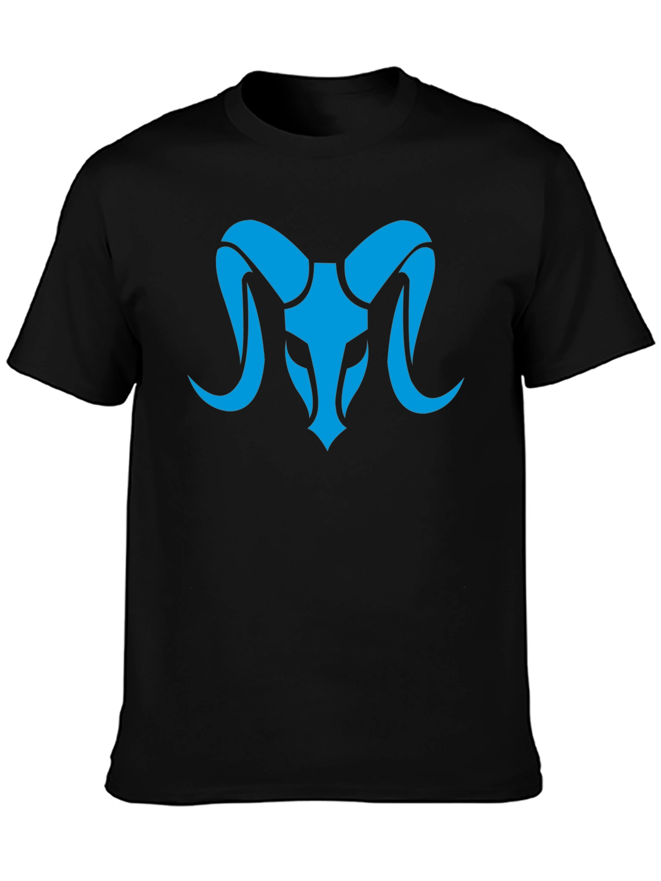 Black Ram Symbol T-Shirt - Unique Graphic Tee view 3