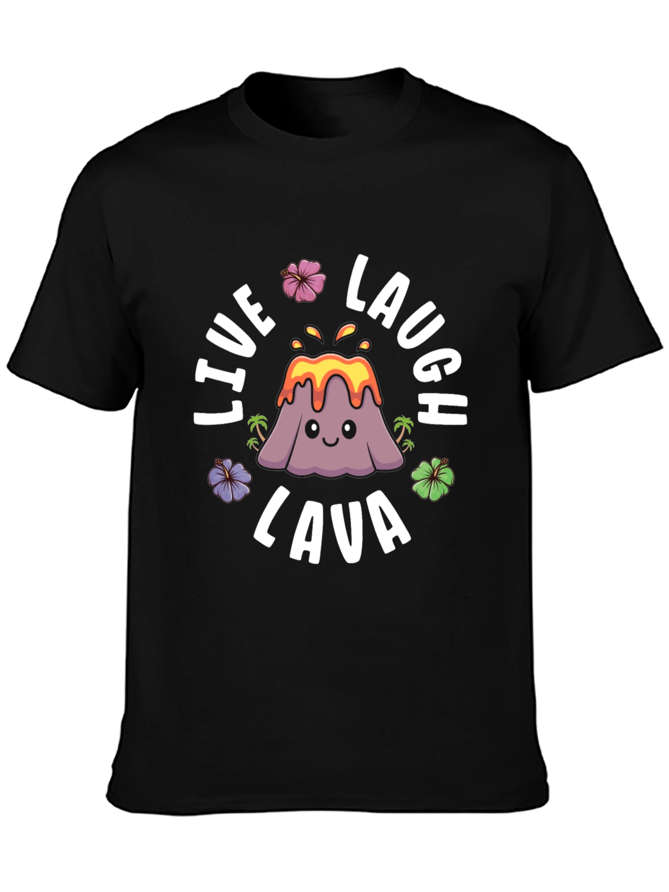 Black Live Laugh Lava Graphic T-Shirt view 3