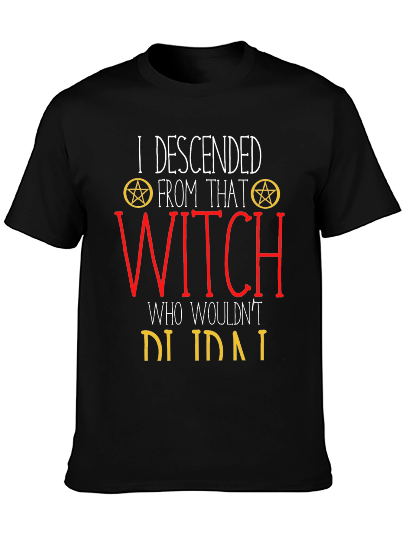 Black Witch Descendant Graphic Tee - Black view 3