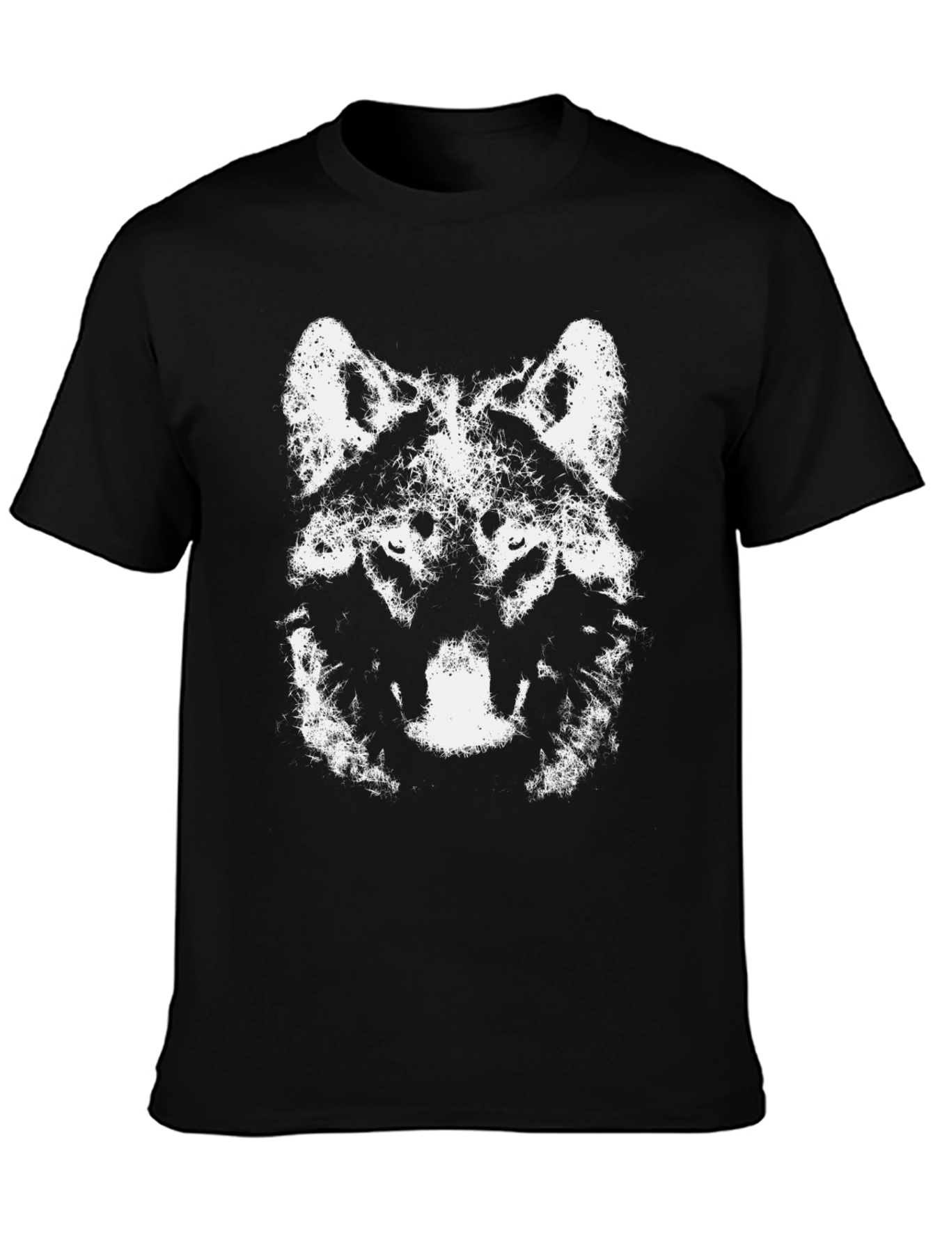 Wolf Graphic Tee - Black Cotton T-Shirt - 3