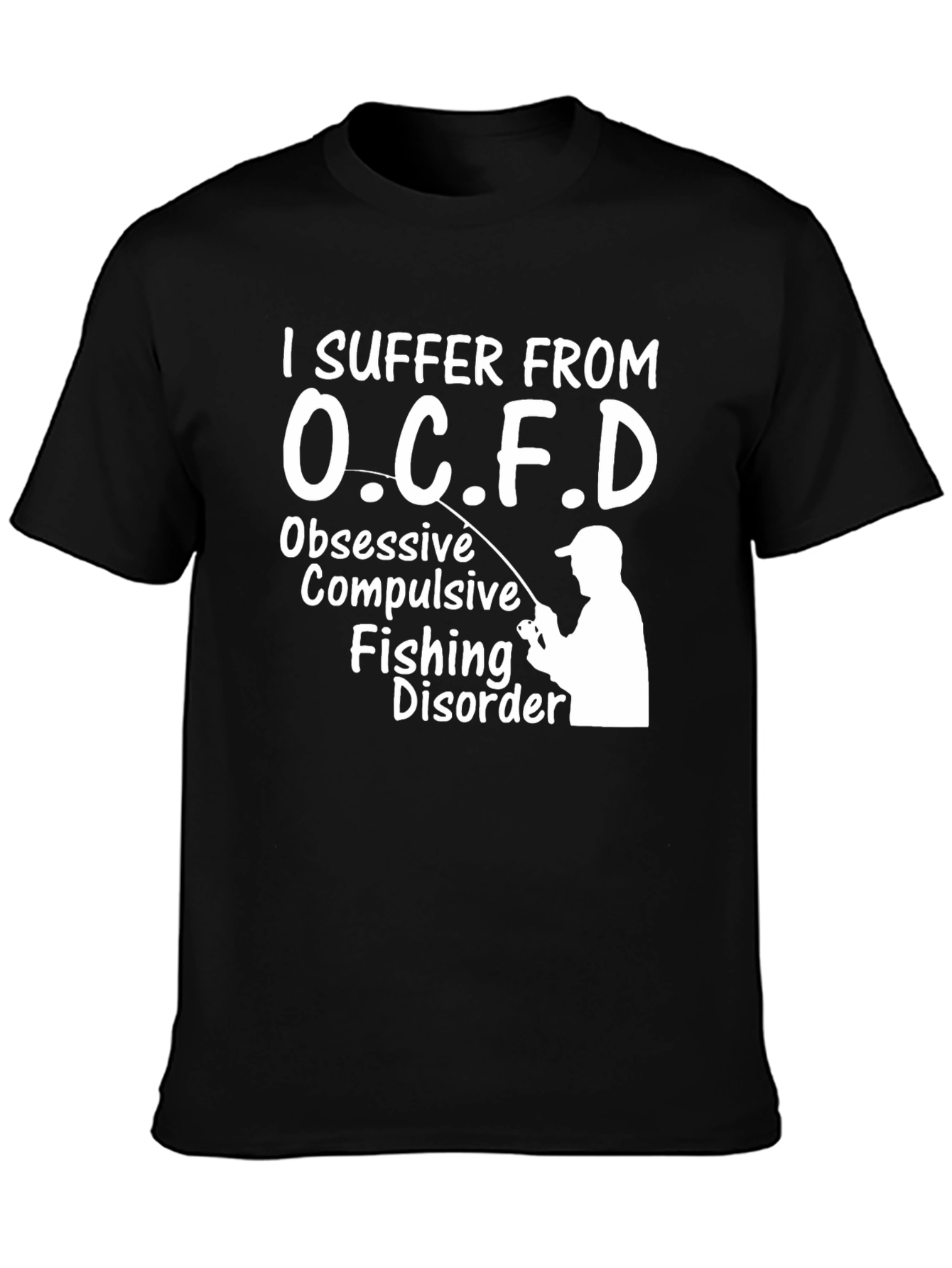 Black OCFD Fishing Disorder Black Graphic Tee view 3