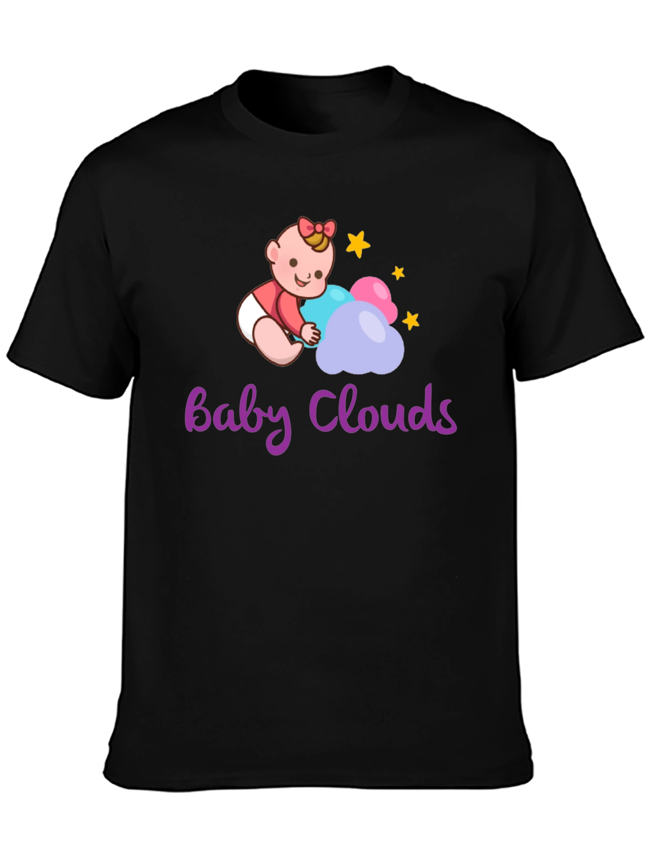 Baby Clouds Graphic T-Shirt - Cute Infant Design - 3