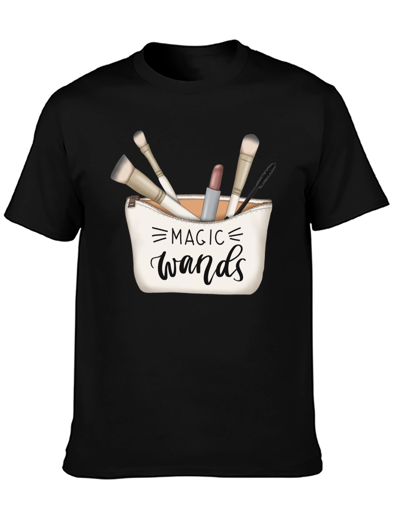 Black Magic Wands Makeup T-Shirt view 3