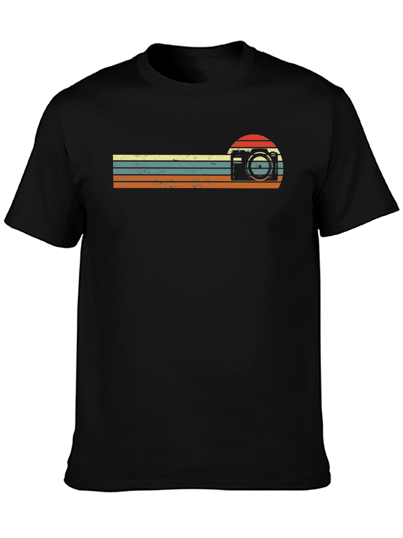 Black Retro Camera Graphic Tee - Photographer Gift view 3