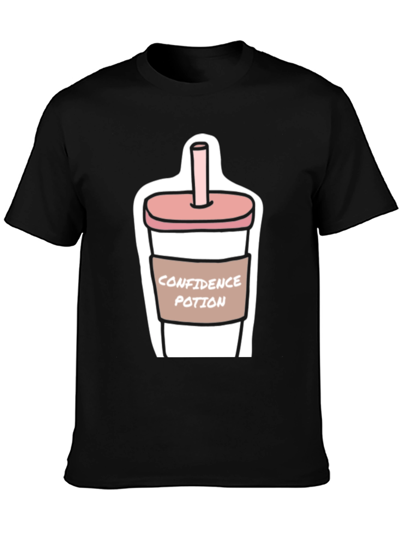 Black Confidence Potion T-Shirt - Funny Graphic Tee view 3