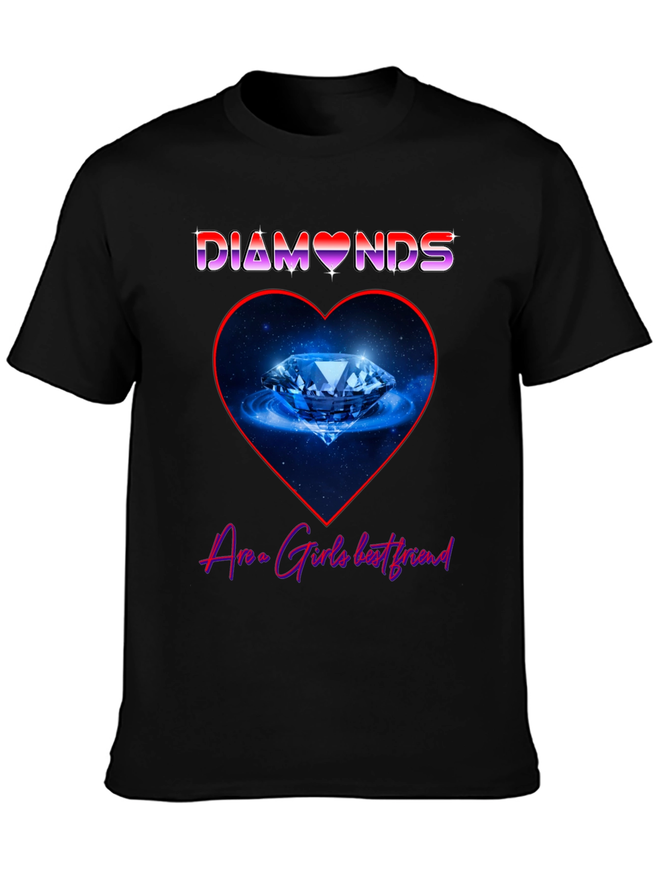 Black Diamonds Are a Girl's Best Friend Graphic Tee view 3