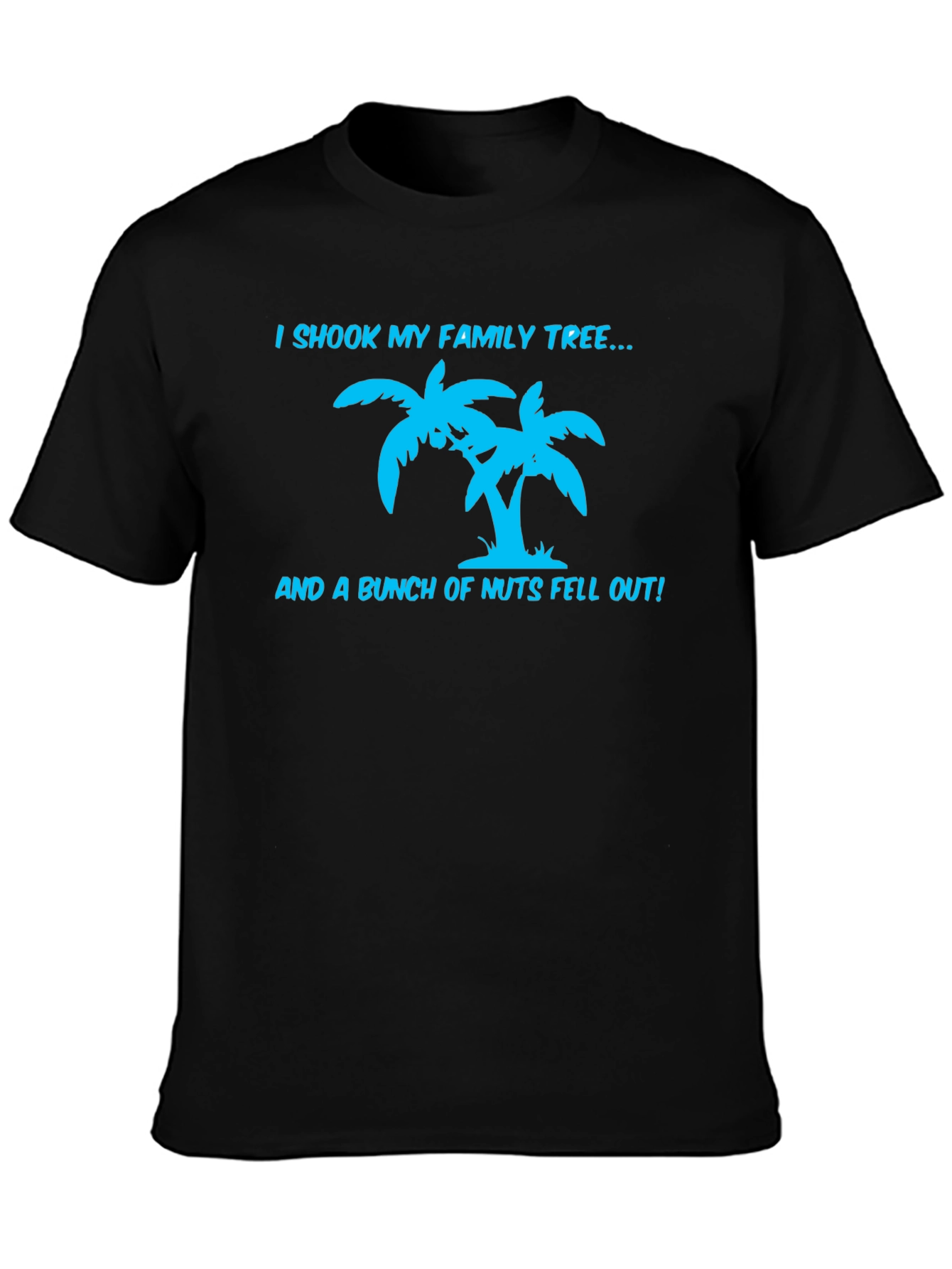 Black Funny Family Tree T-Shirt view 3