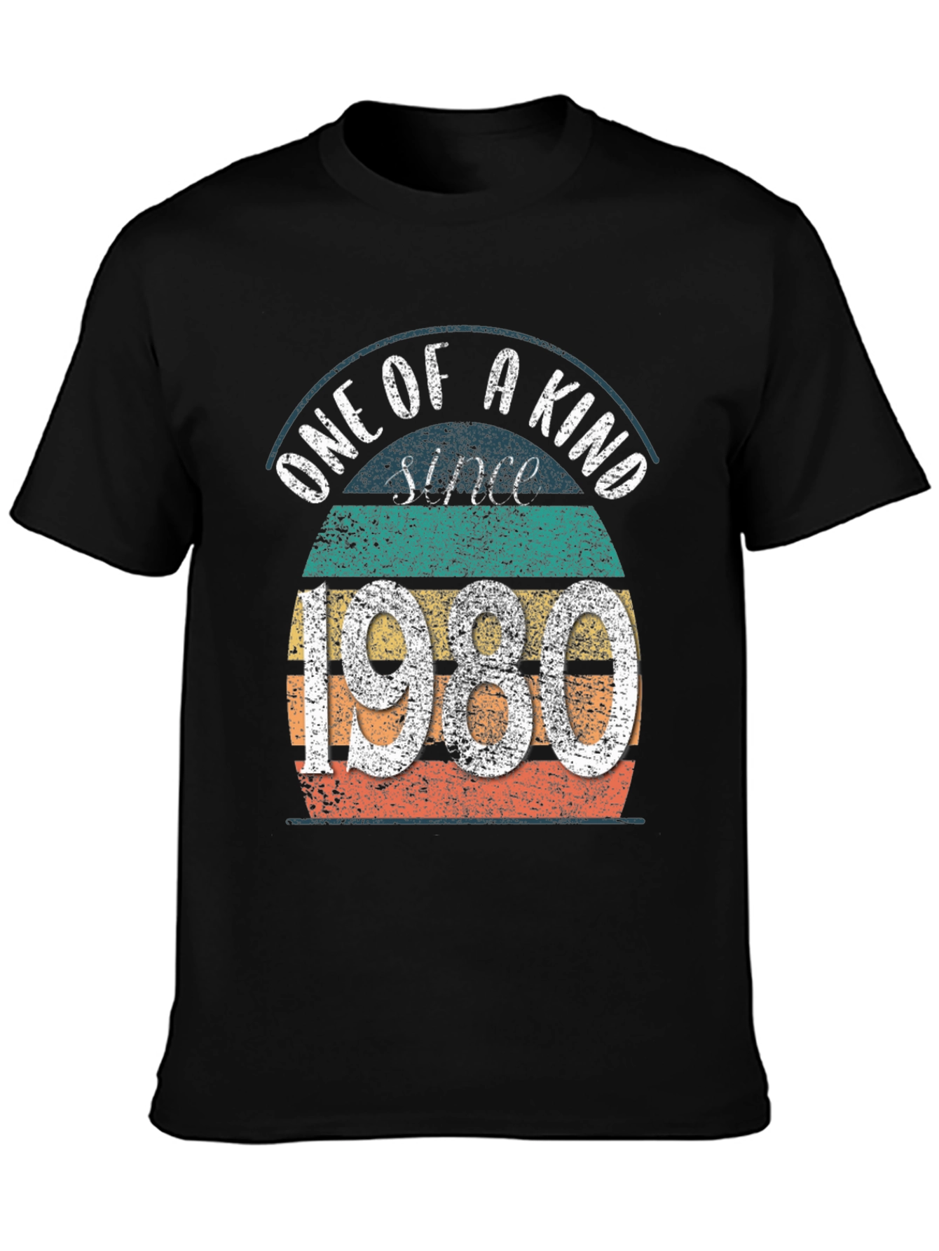Black One of a Kind Since 1980 T-Shirt view 3