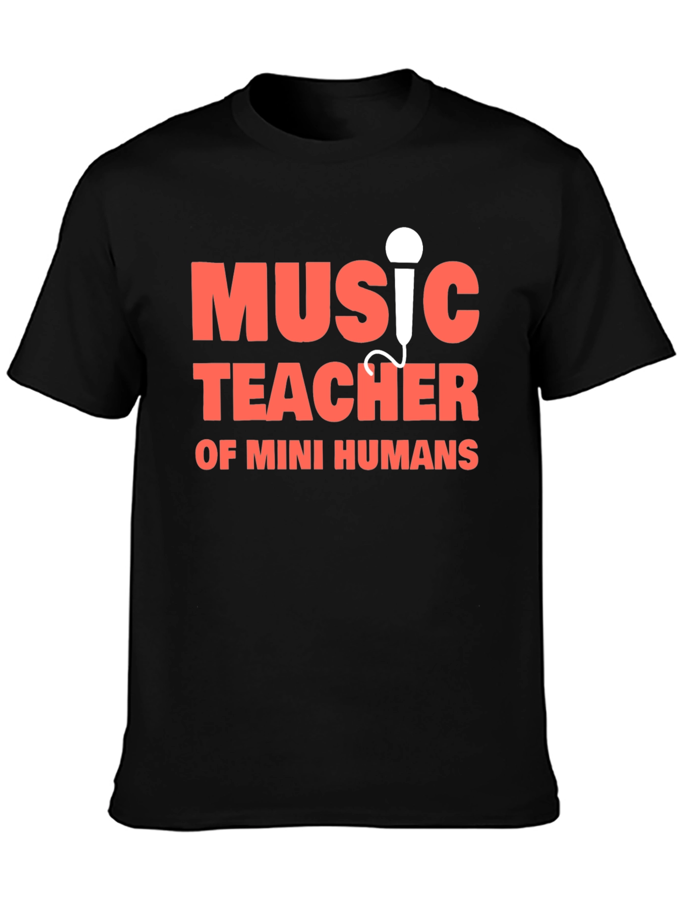 Black Music Teacher T-Shirt view 3