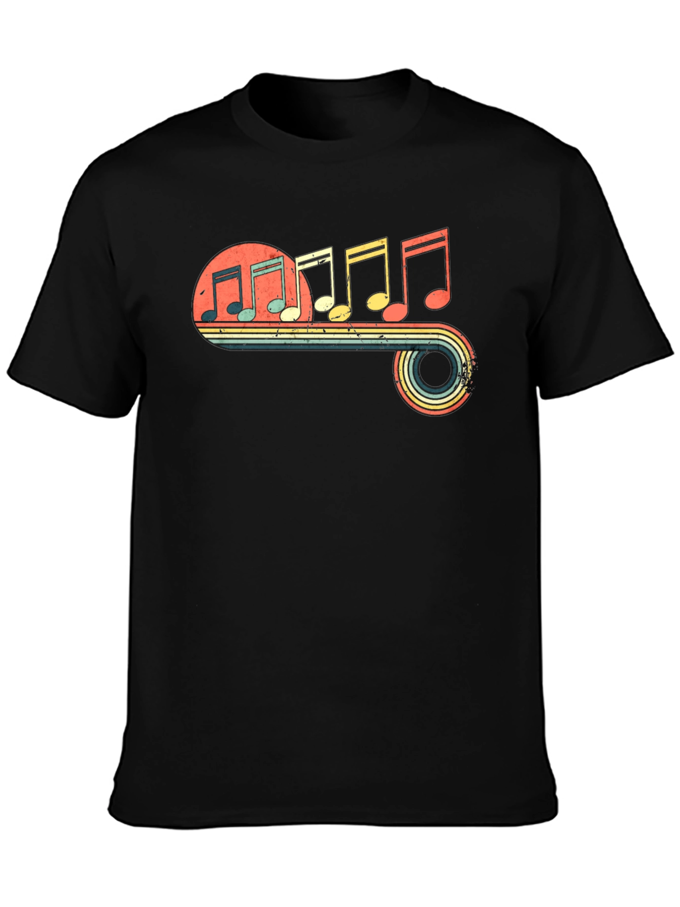 Retro Music Note T-Shirt - Vintage Inspired Design - 3