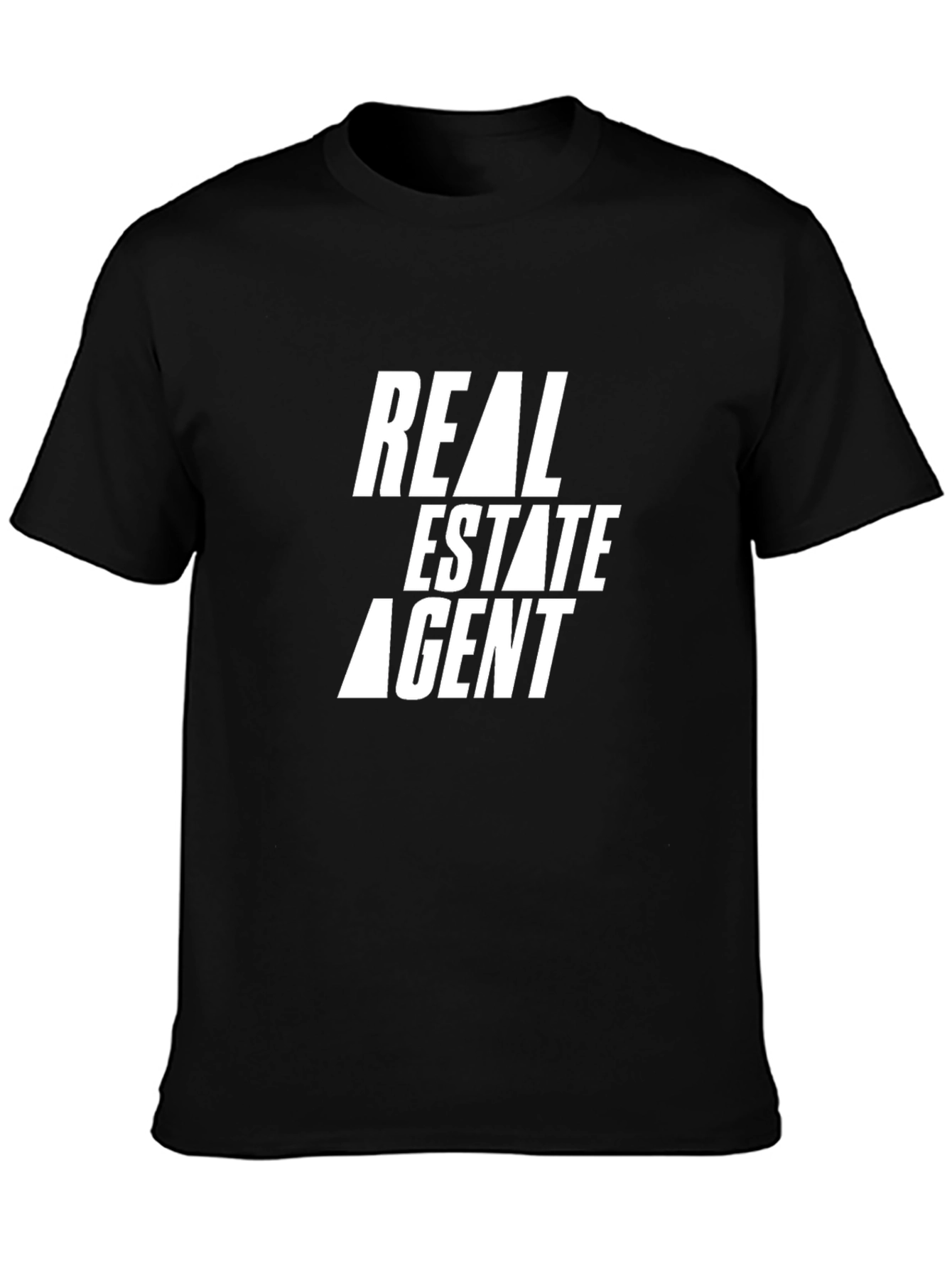 Black Real Estate Agent Graphic Tee - Black view 3