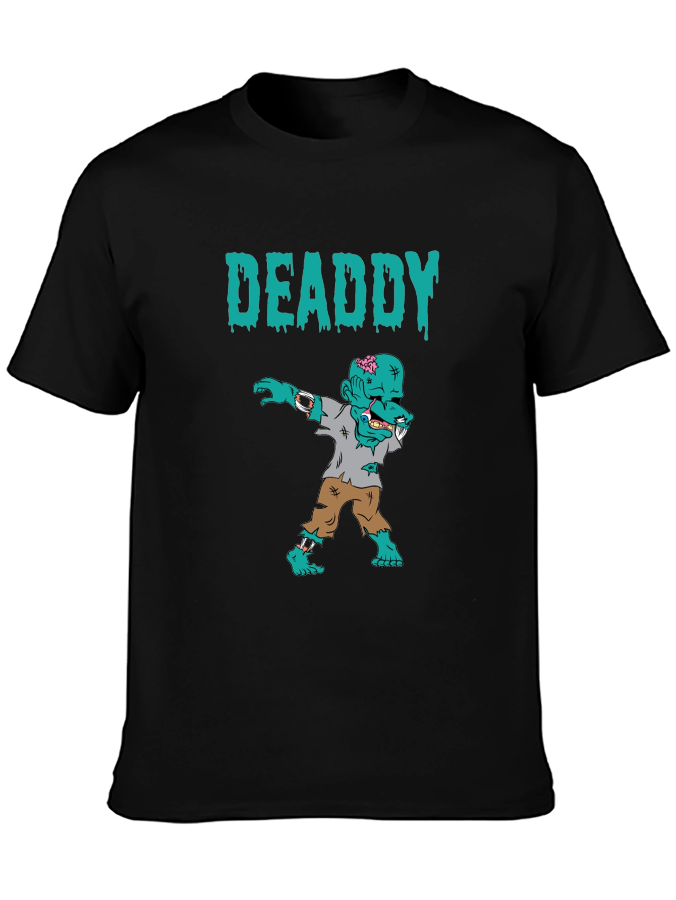 Black Deaddy Zombie Dab T-Shirt - Halloween Tee view 3