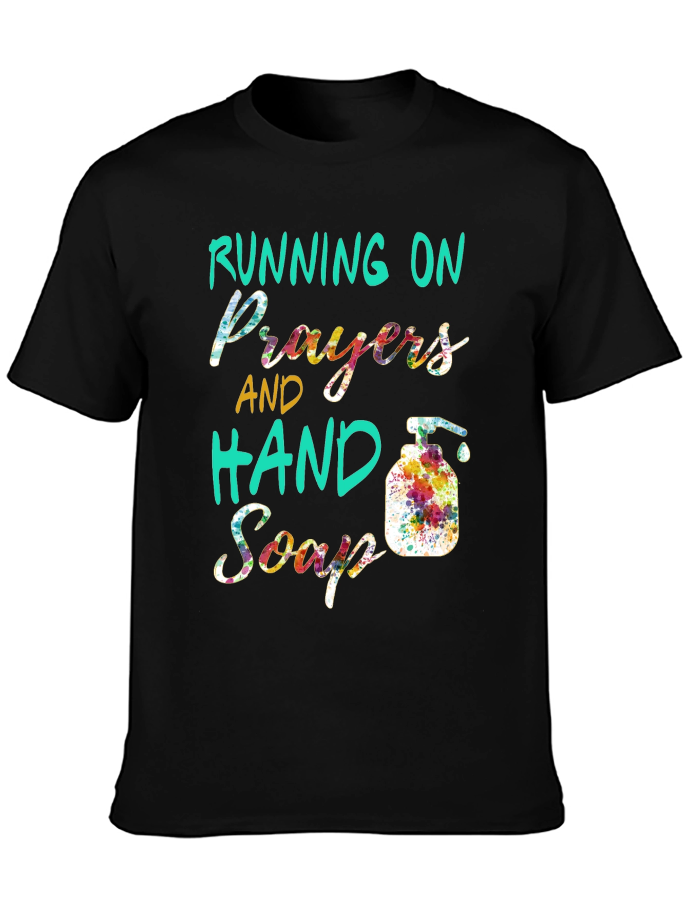 Black Prayers and Hand Soap Black Tee view 3