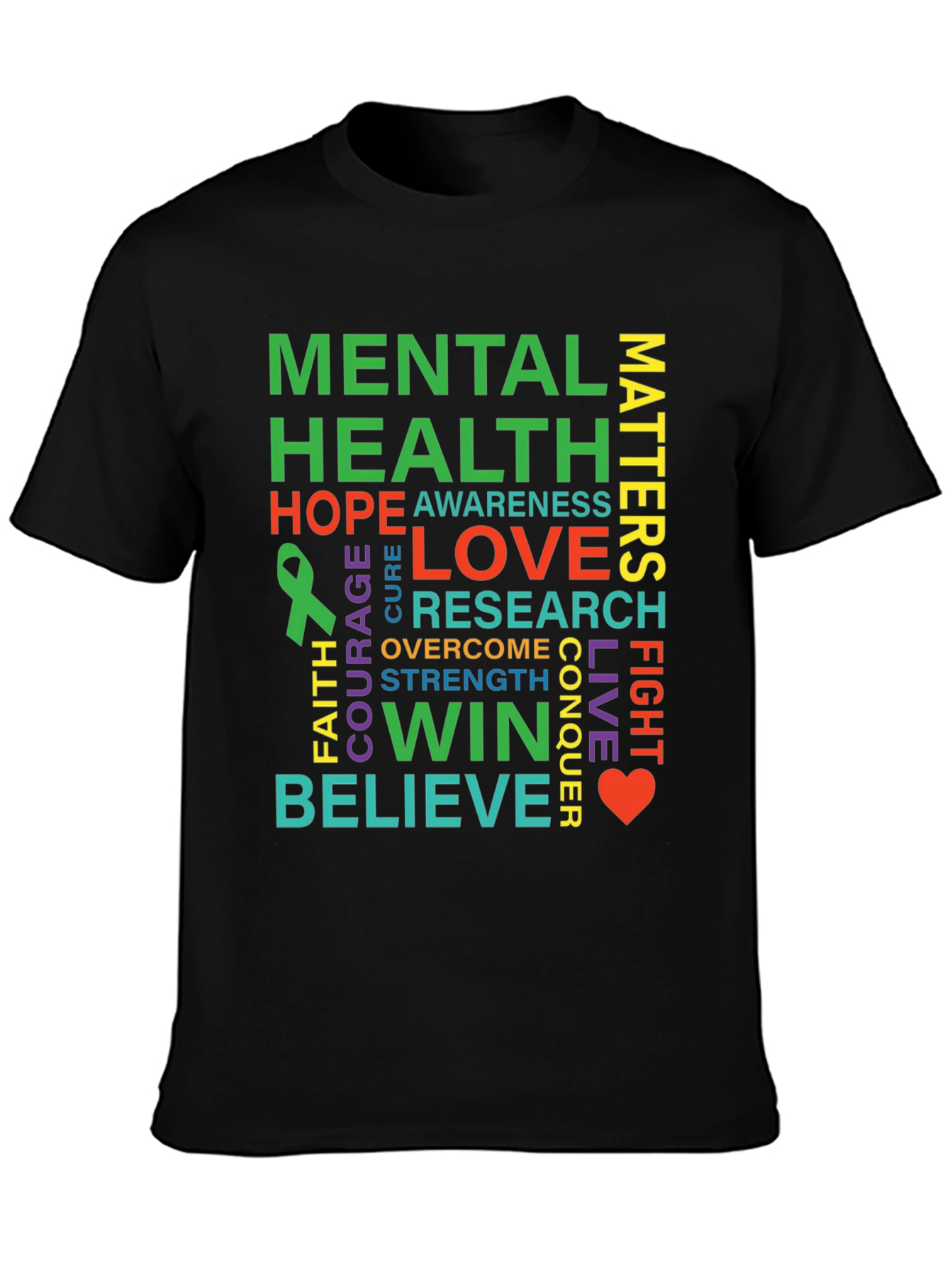 Black Mental Health Matters T-Shirt Awareness Tee view 3