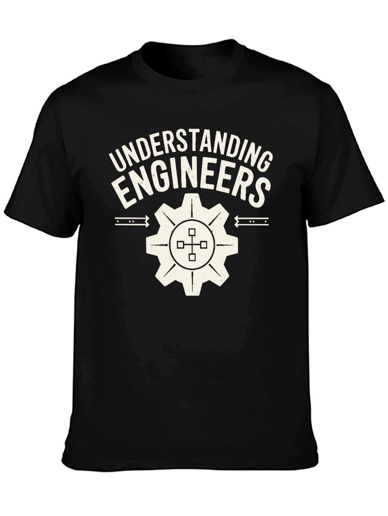 Black Understanding Engineers T-Shirt view 3