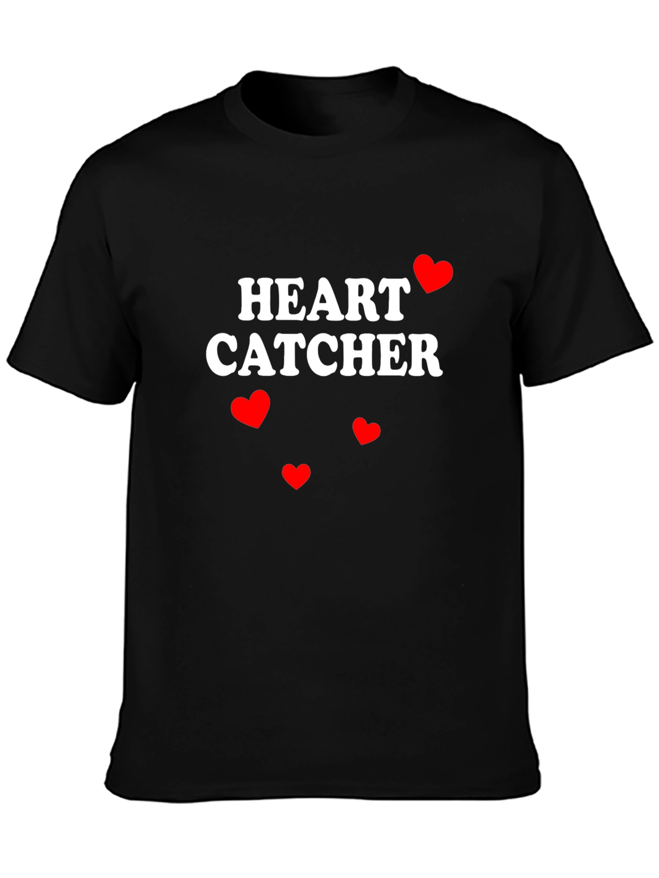Black Heart Catcher Graphic Tee - Valentine's Day Ready view 3