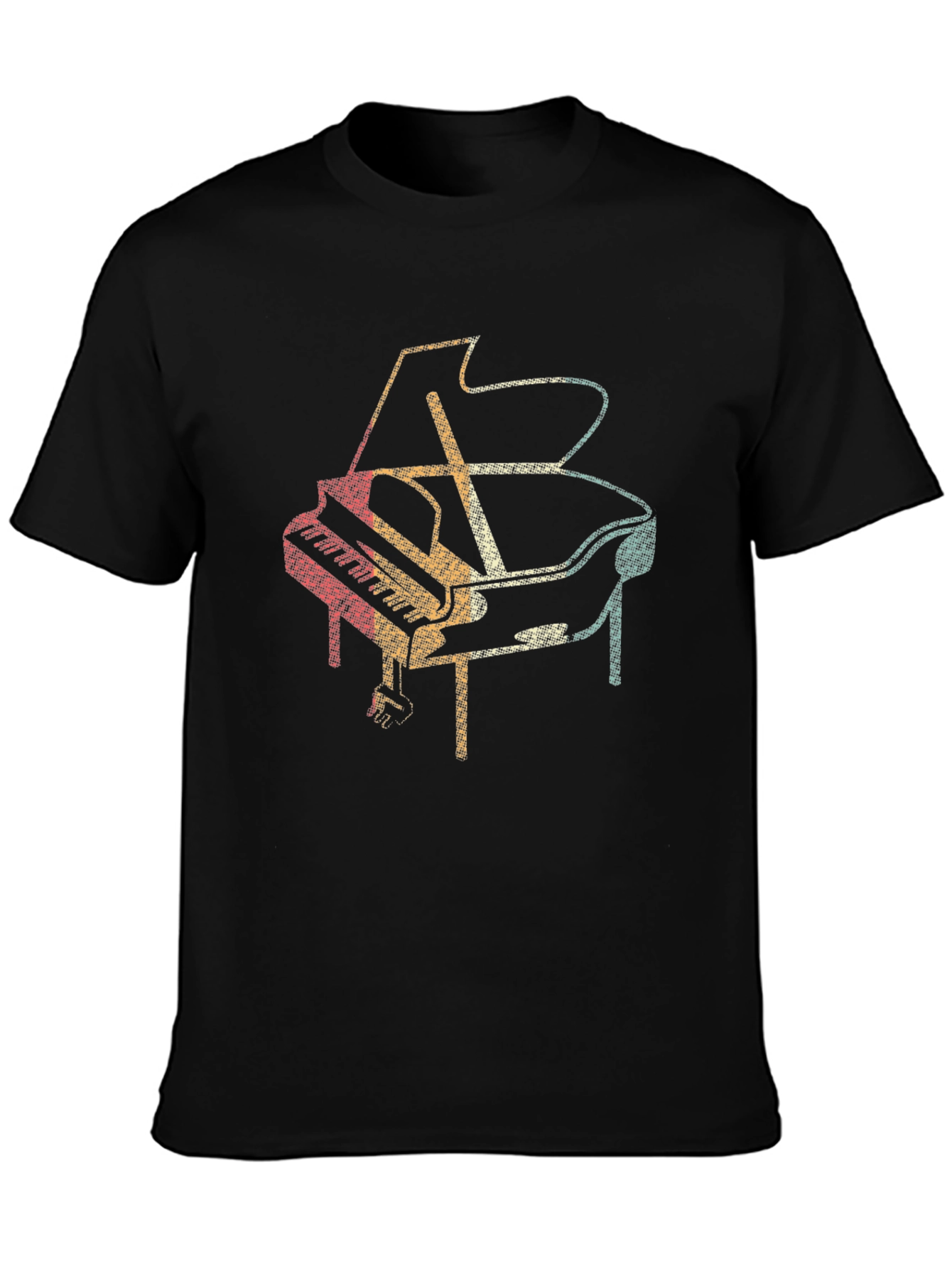 Retro Piano Graphic Tee - Music Lover Gift - 3