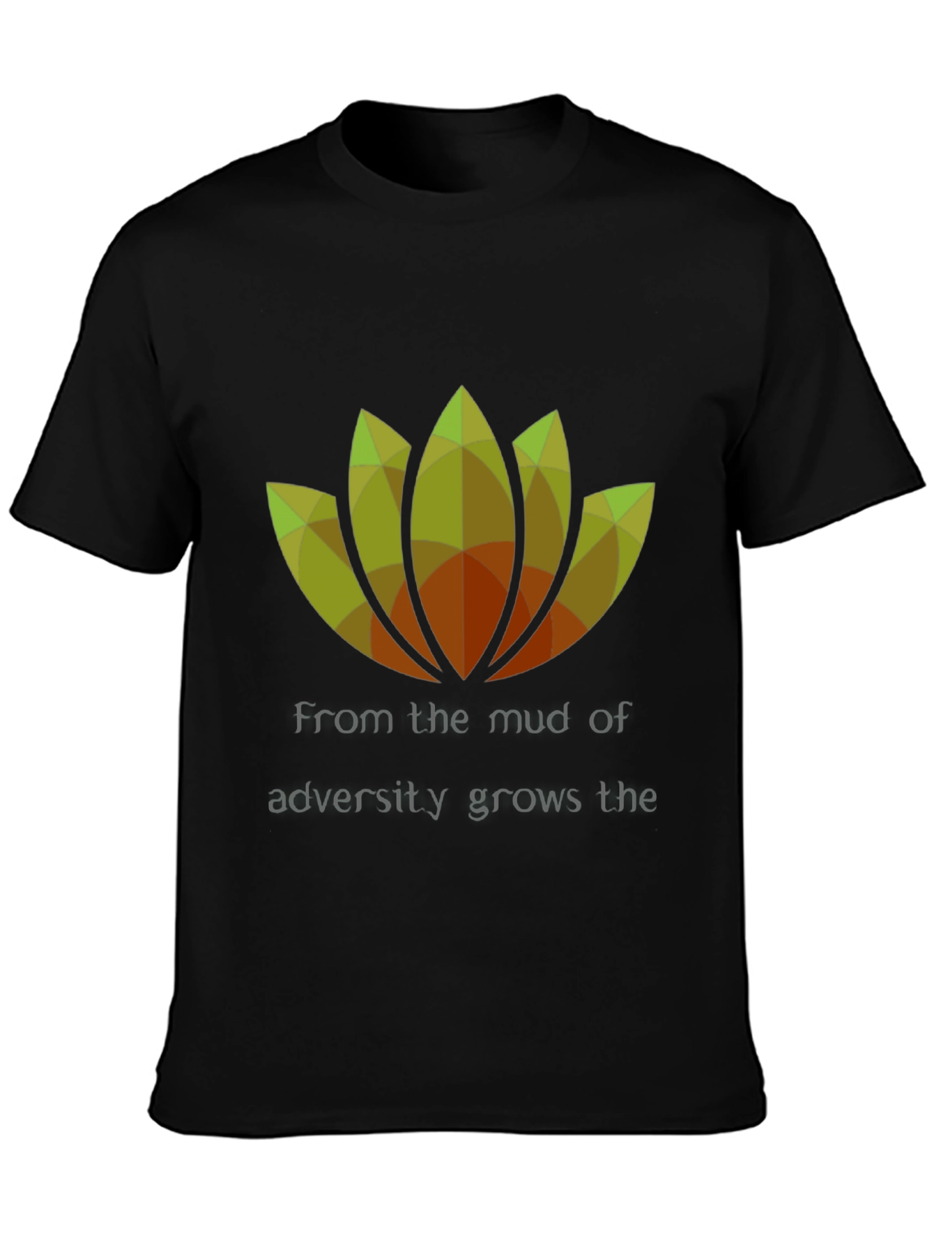 Black Resilient Lotus Graphic Tee - Black view 3