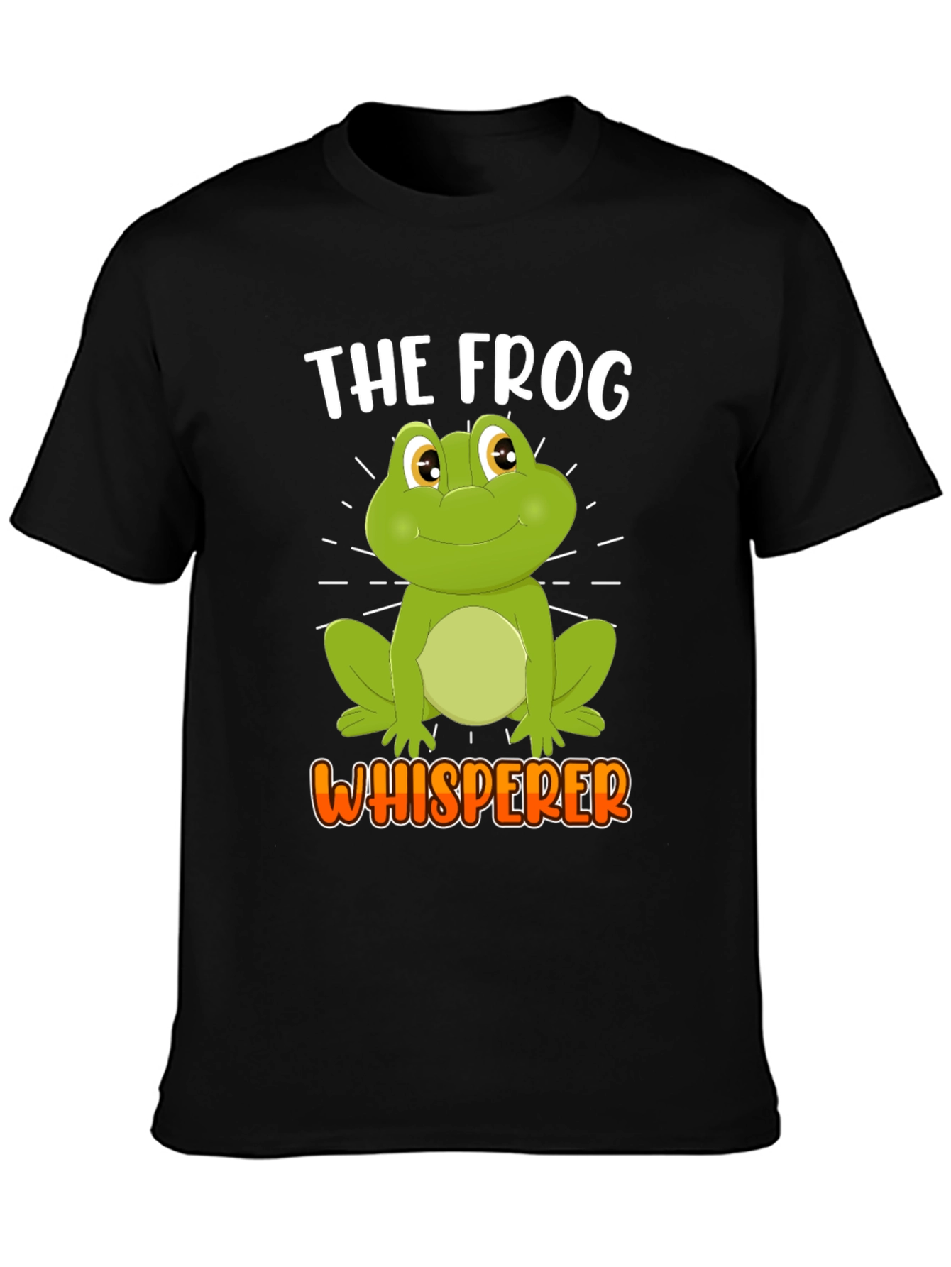 Black The Frog Whisperer Novelty T-Shirt - Funny Amphibian Lover Tee view 3