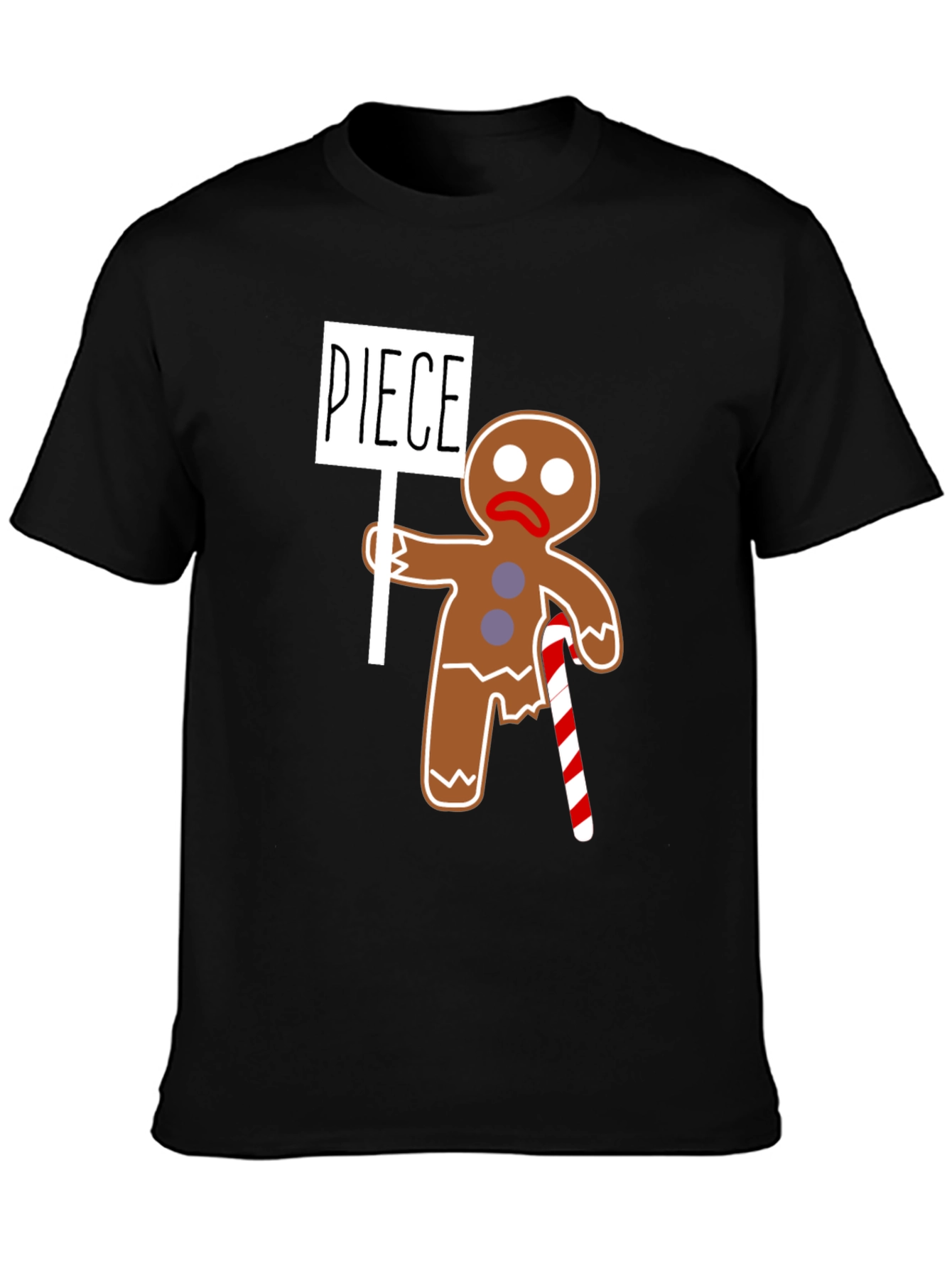 Funny Gingerbread Man Piece T-Shirt - 3