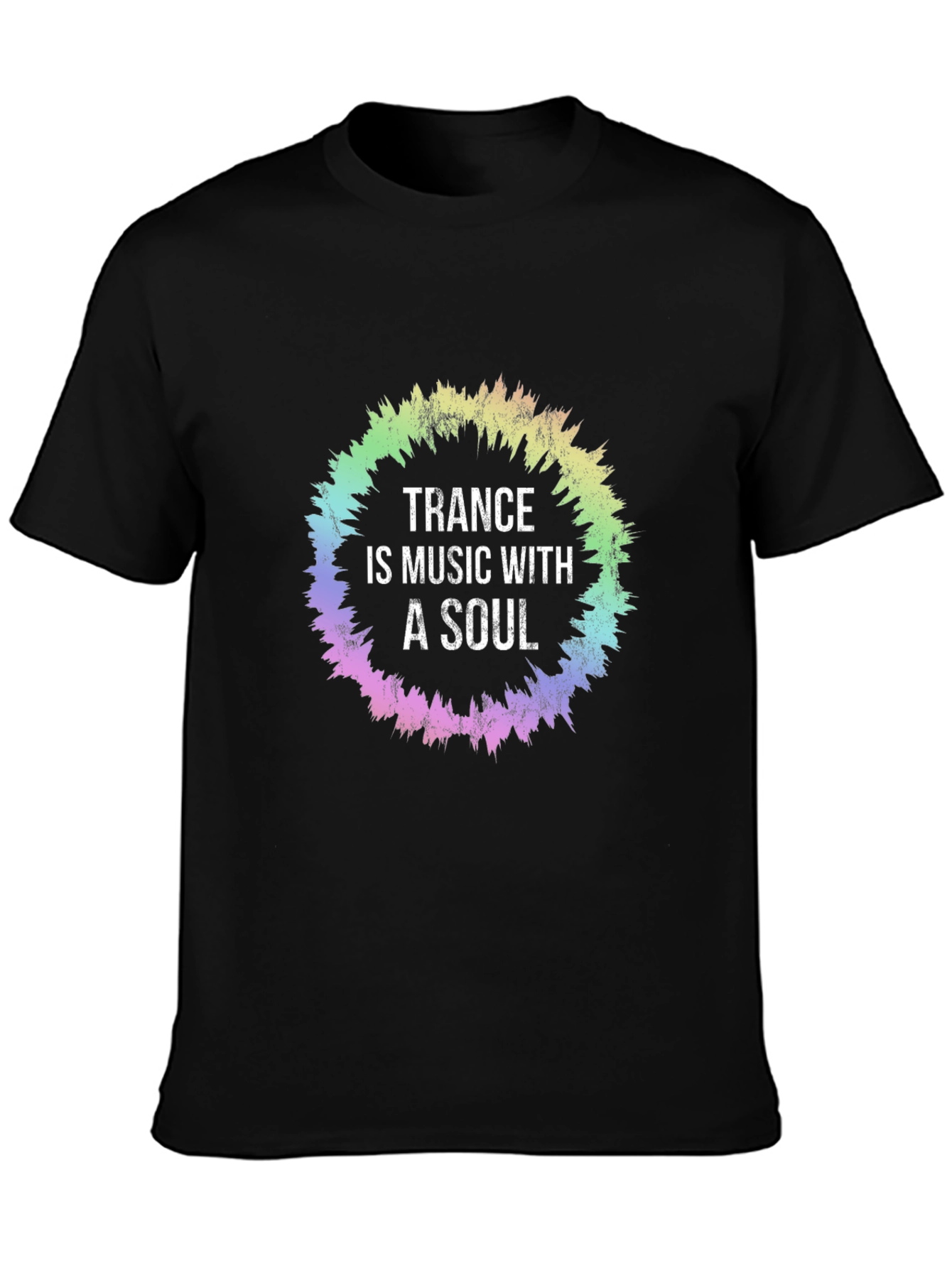 Black Trance Music Soul T-Shirt -  Vibrant Graphic Tee view 3