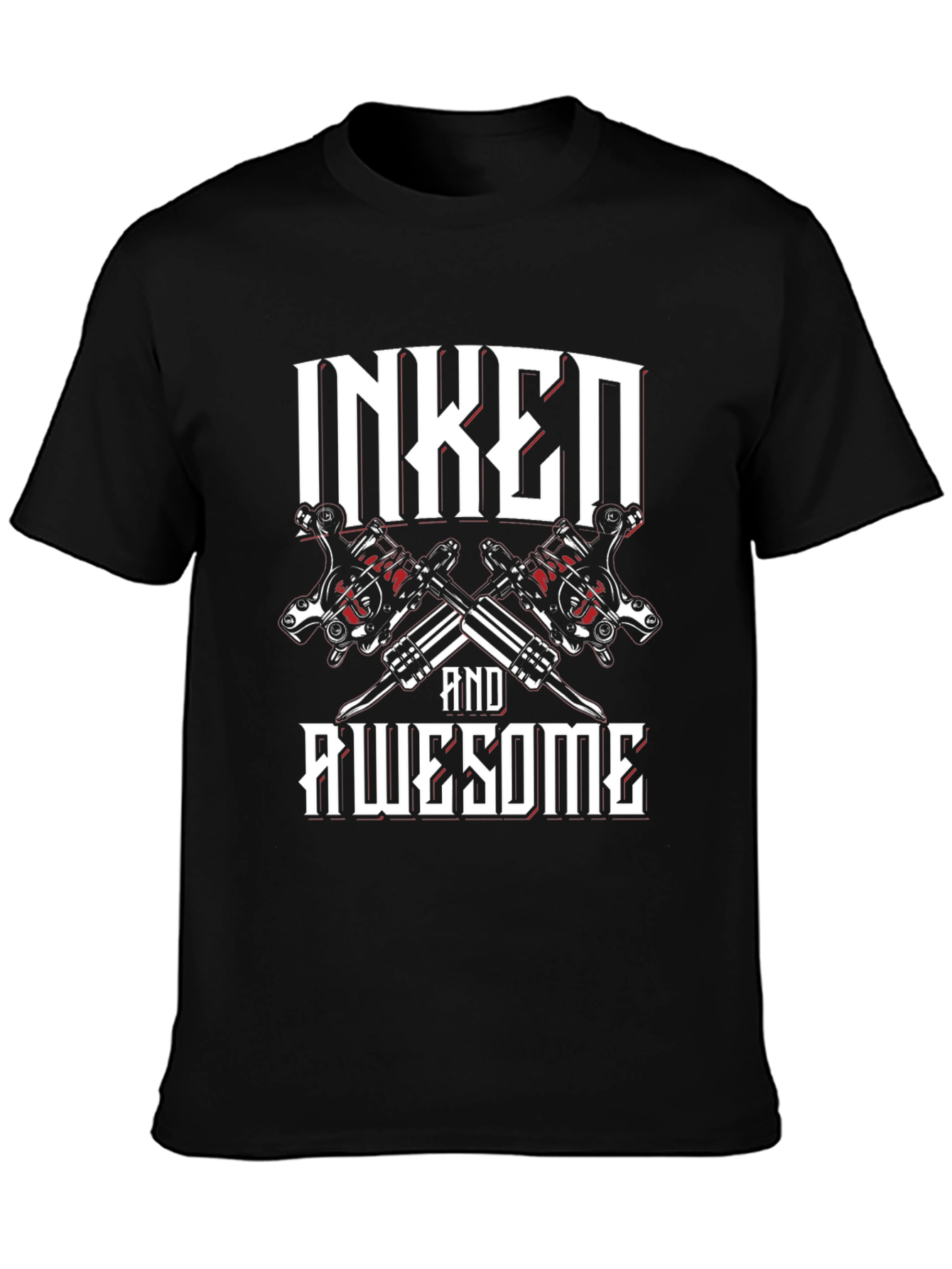 Inked and Awesome Graphic T-Shirt - 3